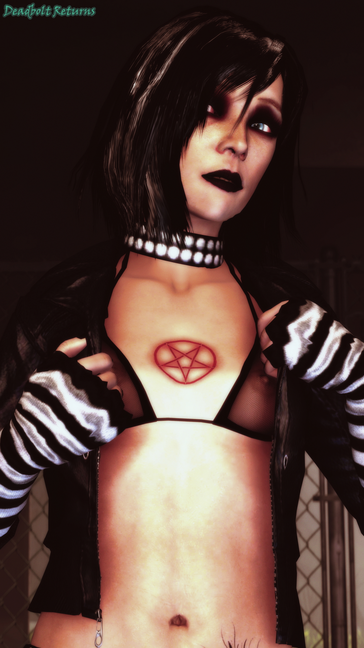 Annie Grene Abandoned Strip Mall Set Annie Grene Sextape In Hell Original Character Original Series 3dnsfw Nsfw Goth Girl Sfm Source Filmmaker 4