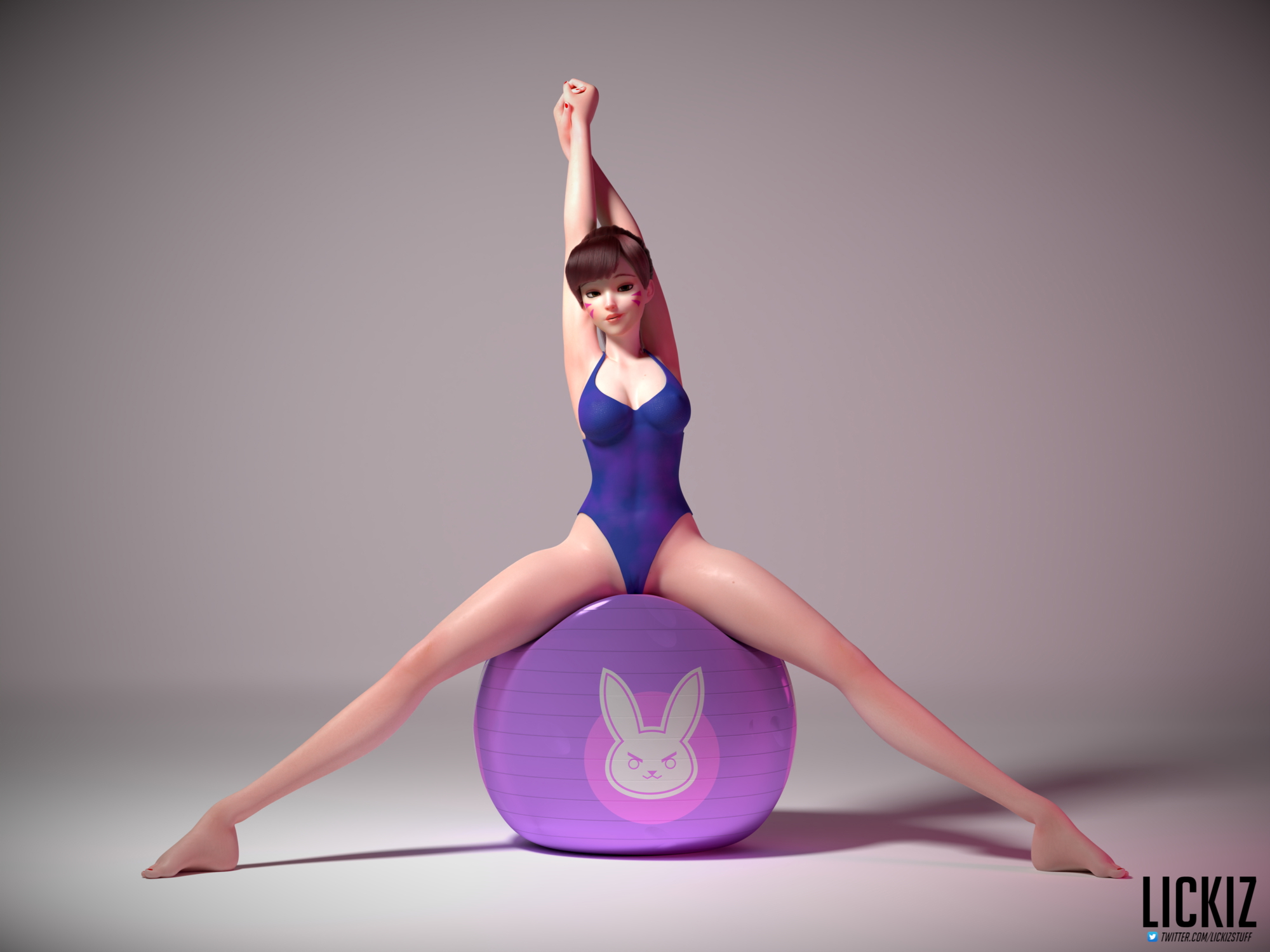 Hanas Photo Shooting D.va Overwatch Dva (overwatch) Naked Boobs Big Tits Thighs Posing Pussy 14
