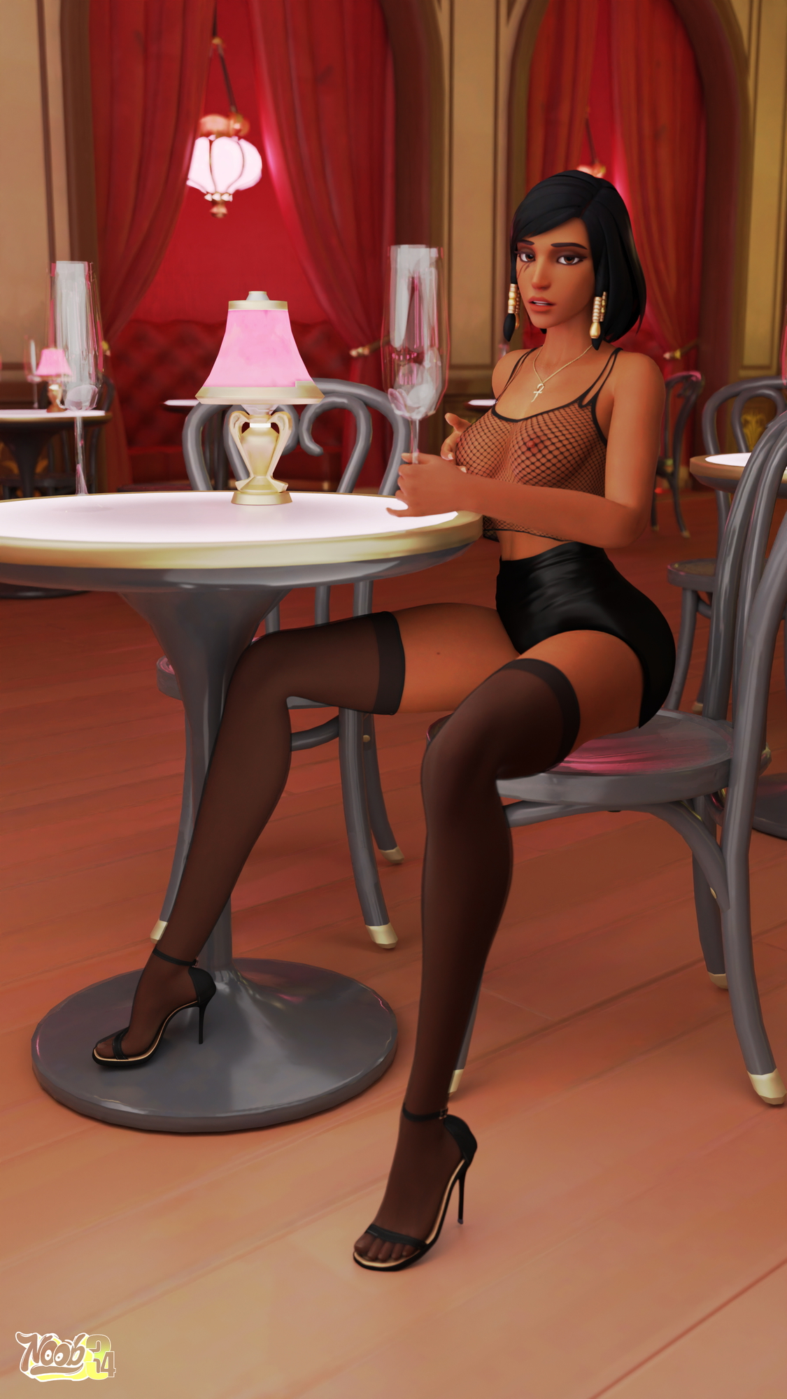 Fancy Pharah Pharah Pharah (overwatch) Fishnet High Heels 3