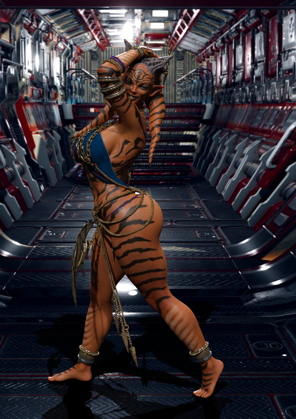 Outer space beauty   Sexy 3d Porn Nude