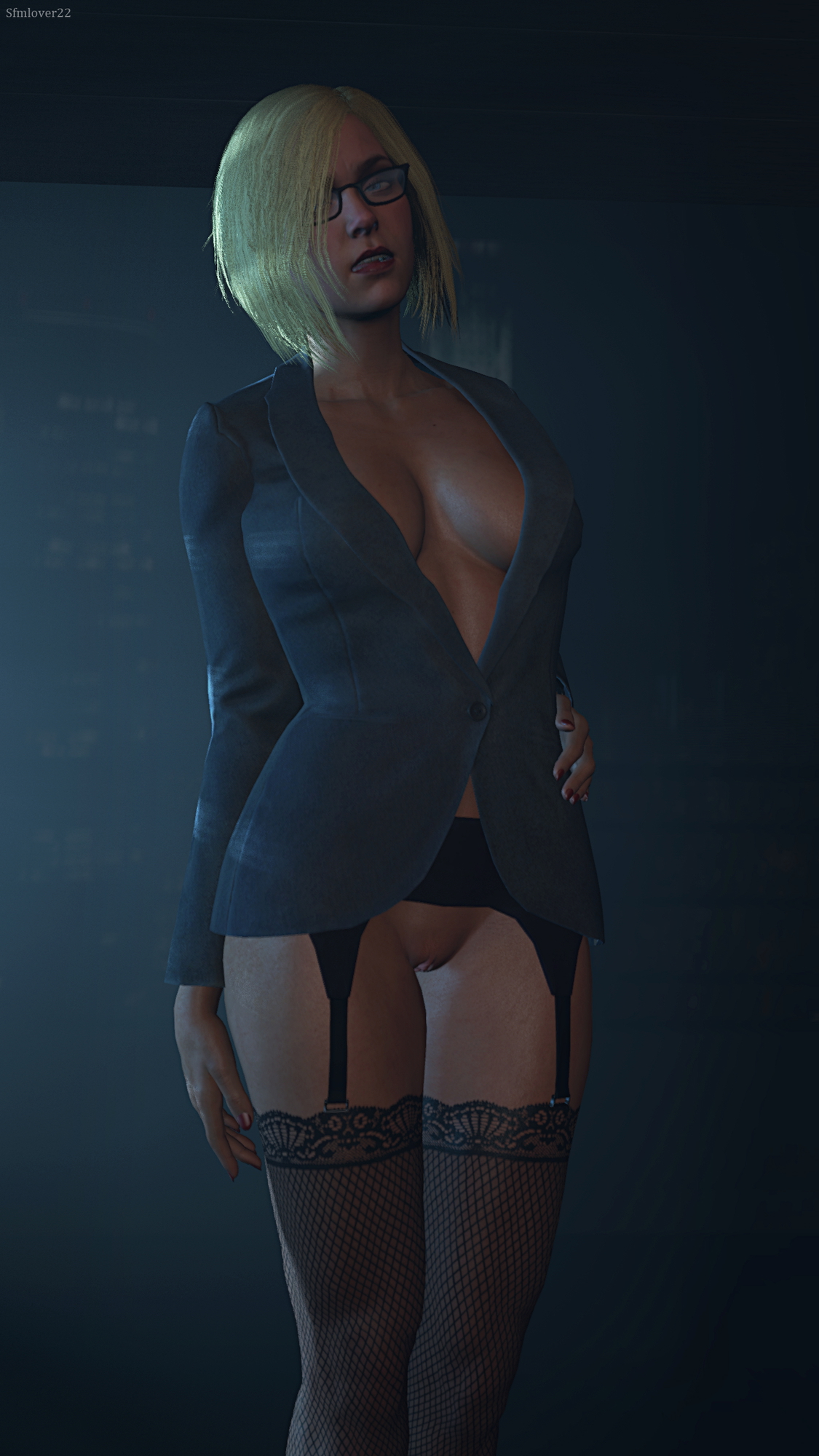 Sexy powergirl Supergirl Dc Comics Lingerie Sexy Pussy Glasses Office