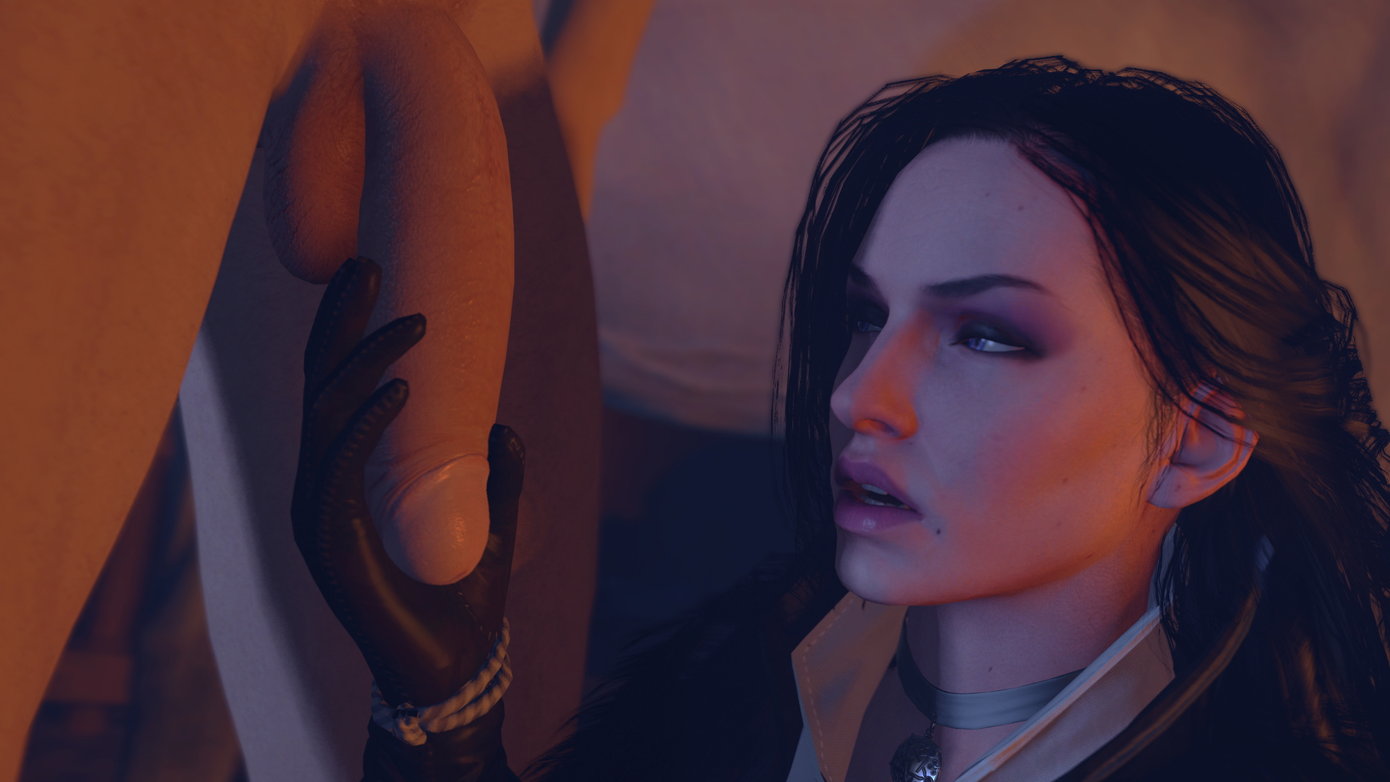 Yennefer eating it Yennefer di Vengerberg The Witcher Big Cock Handjob Erection Sucking Cock Blowjob Mouth Fuck