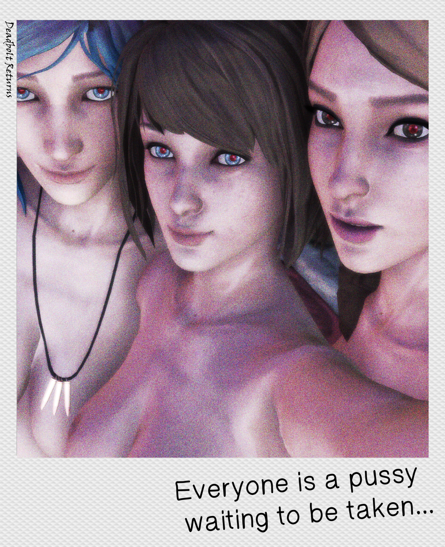 Life is Strange Trio in Frank s RV Life Is Strange Max Caulfield Chloe Price Rachel Amber Lesbian Lesbians Lesbian Threesome Source Filmmaker Sfm 12