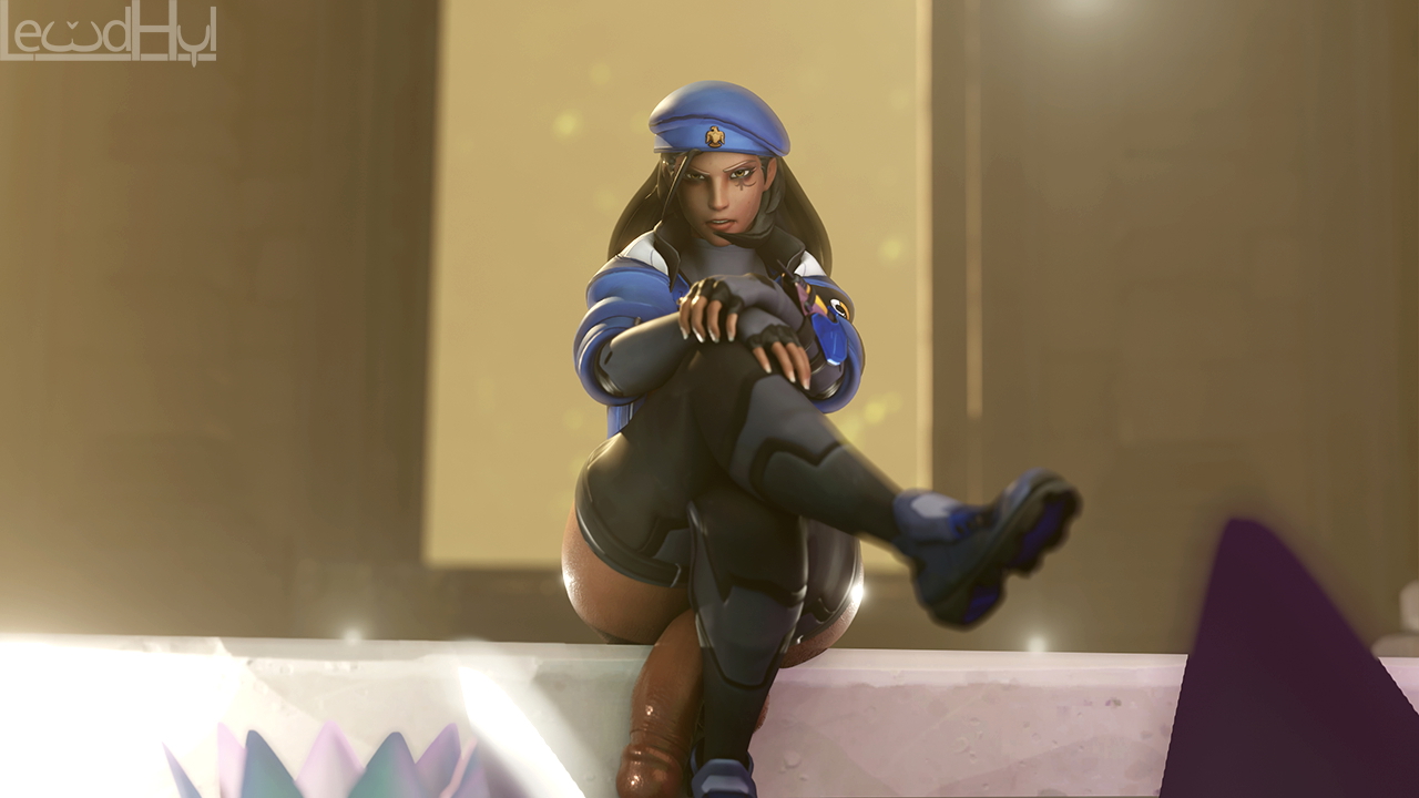 Garbage wallpapers but with a twist Ana (Overwatch) Overwatch Dickgirl Boobs 4