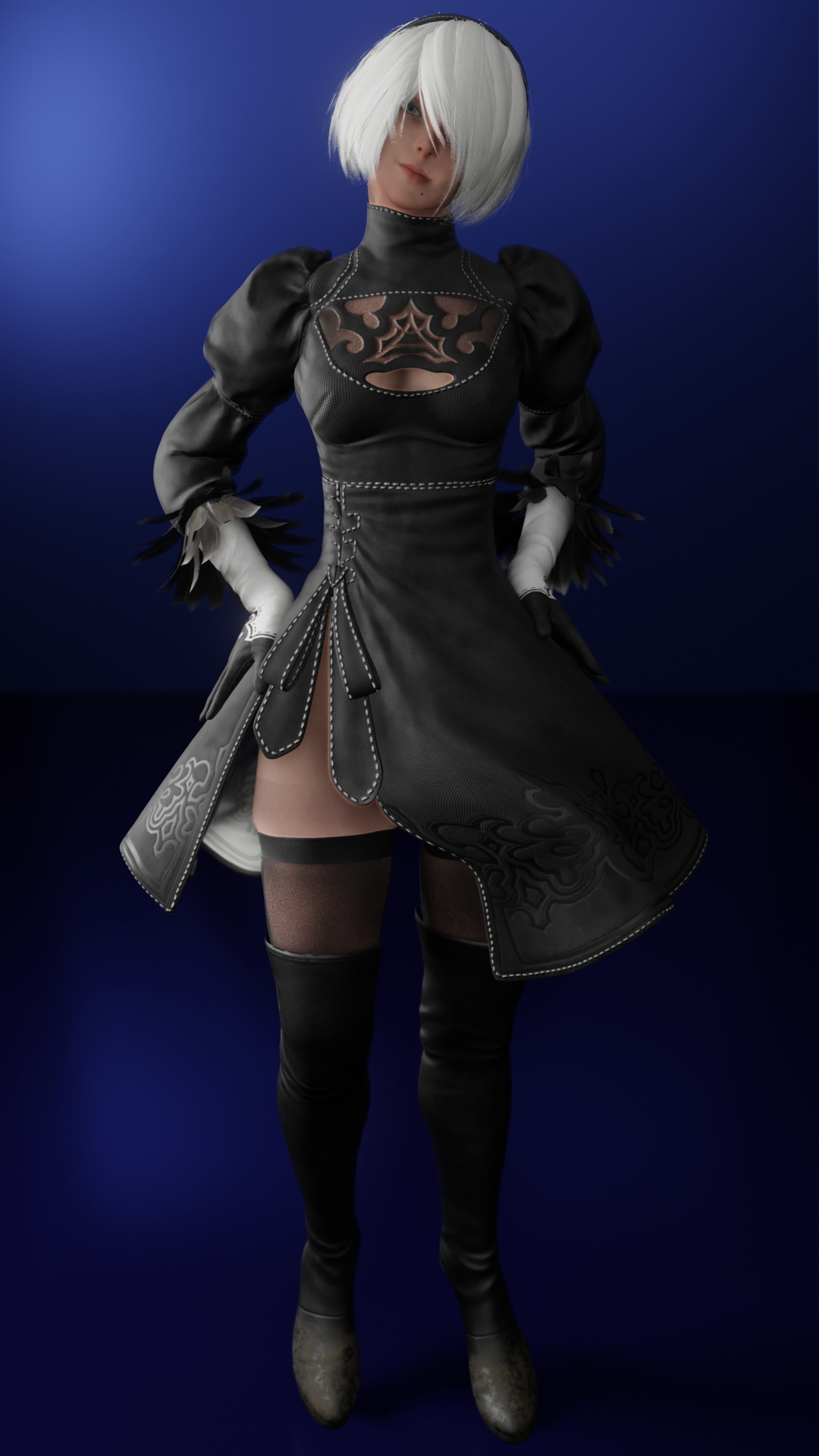 2B First Pose 2b Nier Automata Blender3d