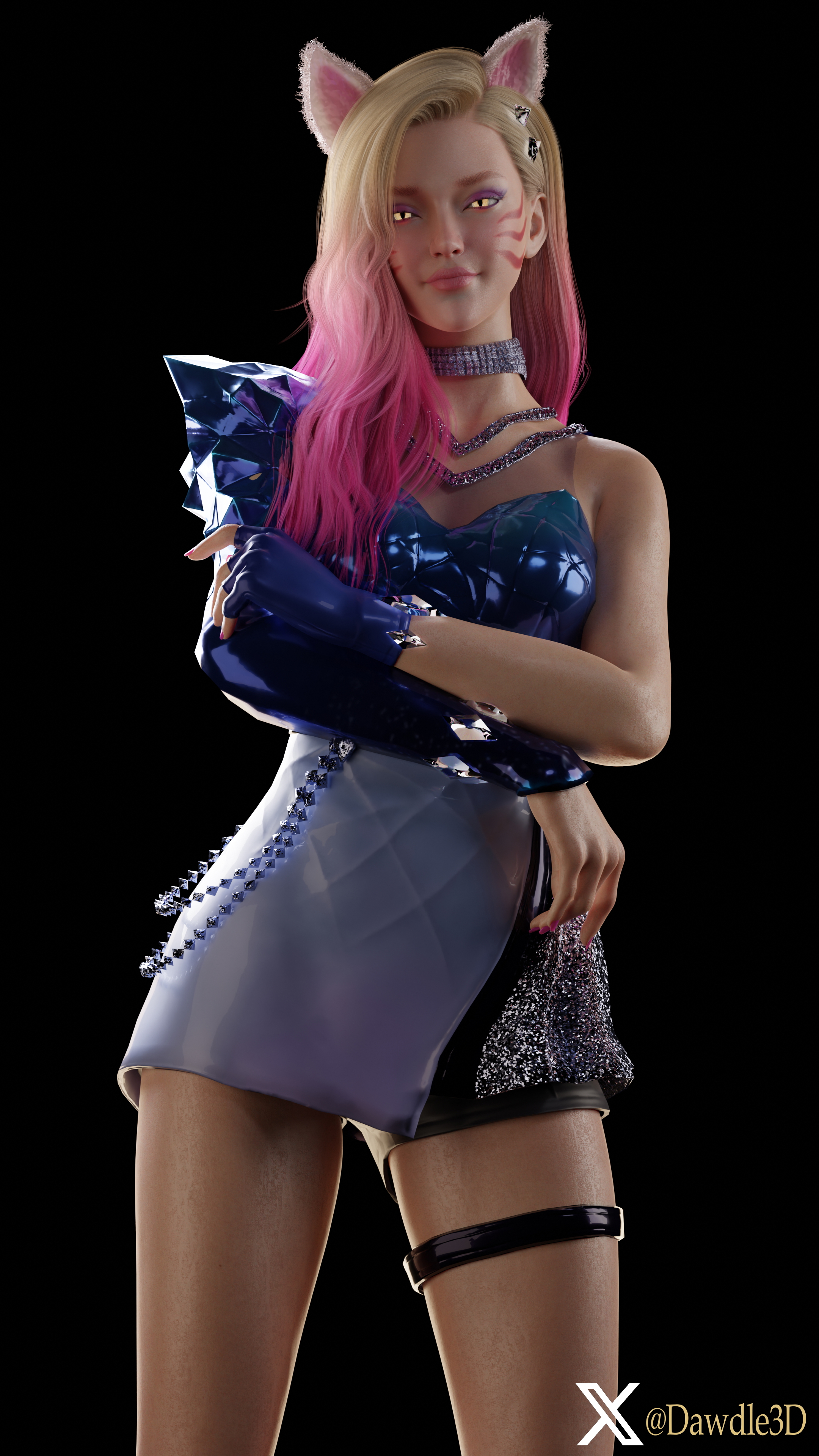 My Ahri Practice League Of Legends Ahri K Da Ahri 3d Porn Nude