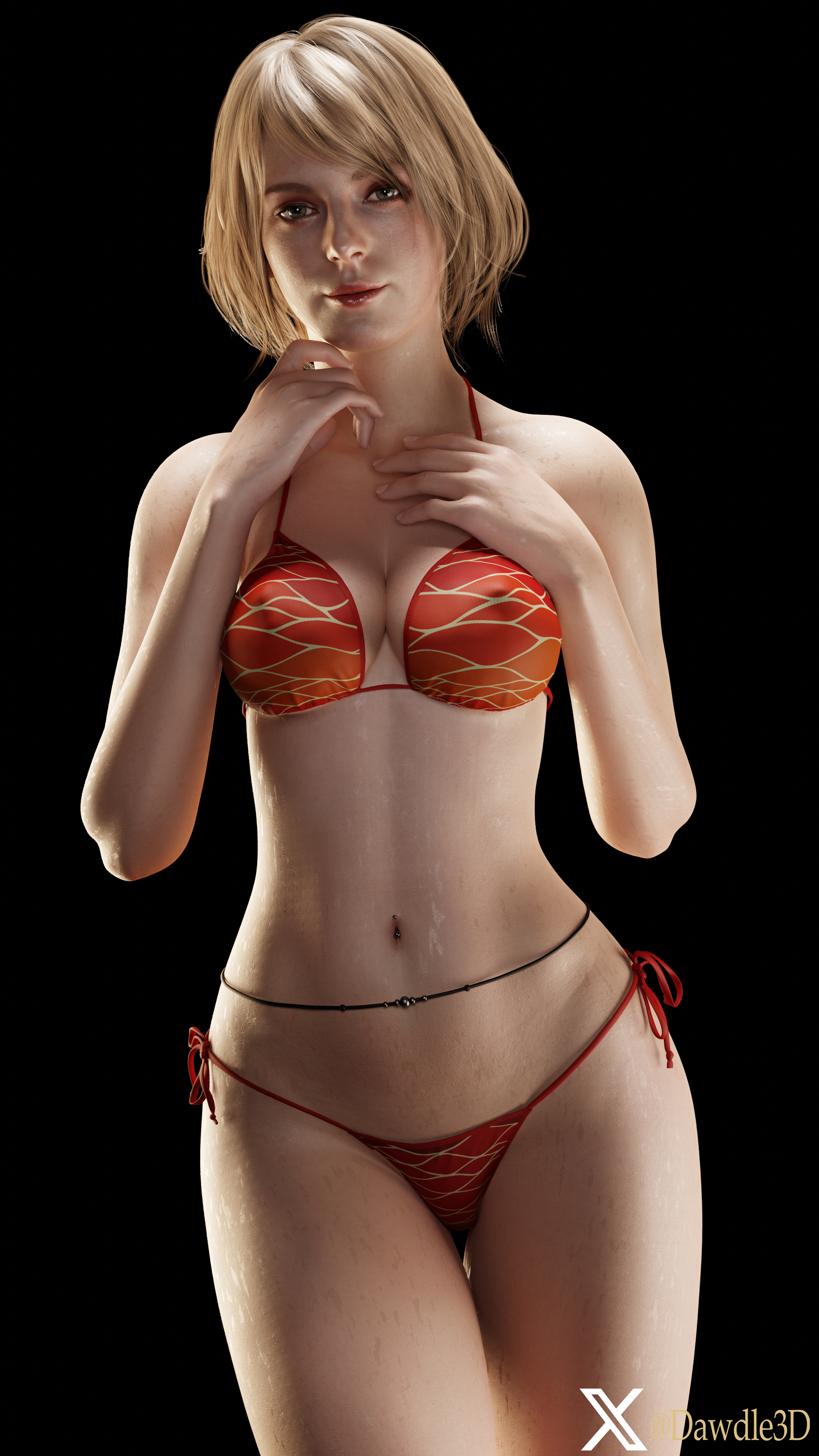 My Ashley Graham Practice Resident Evil Resident Evil 4 Remake Ashley Graham 3d Porn Nude Nipple Piercing Piercing Belly Button Piercing 5
