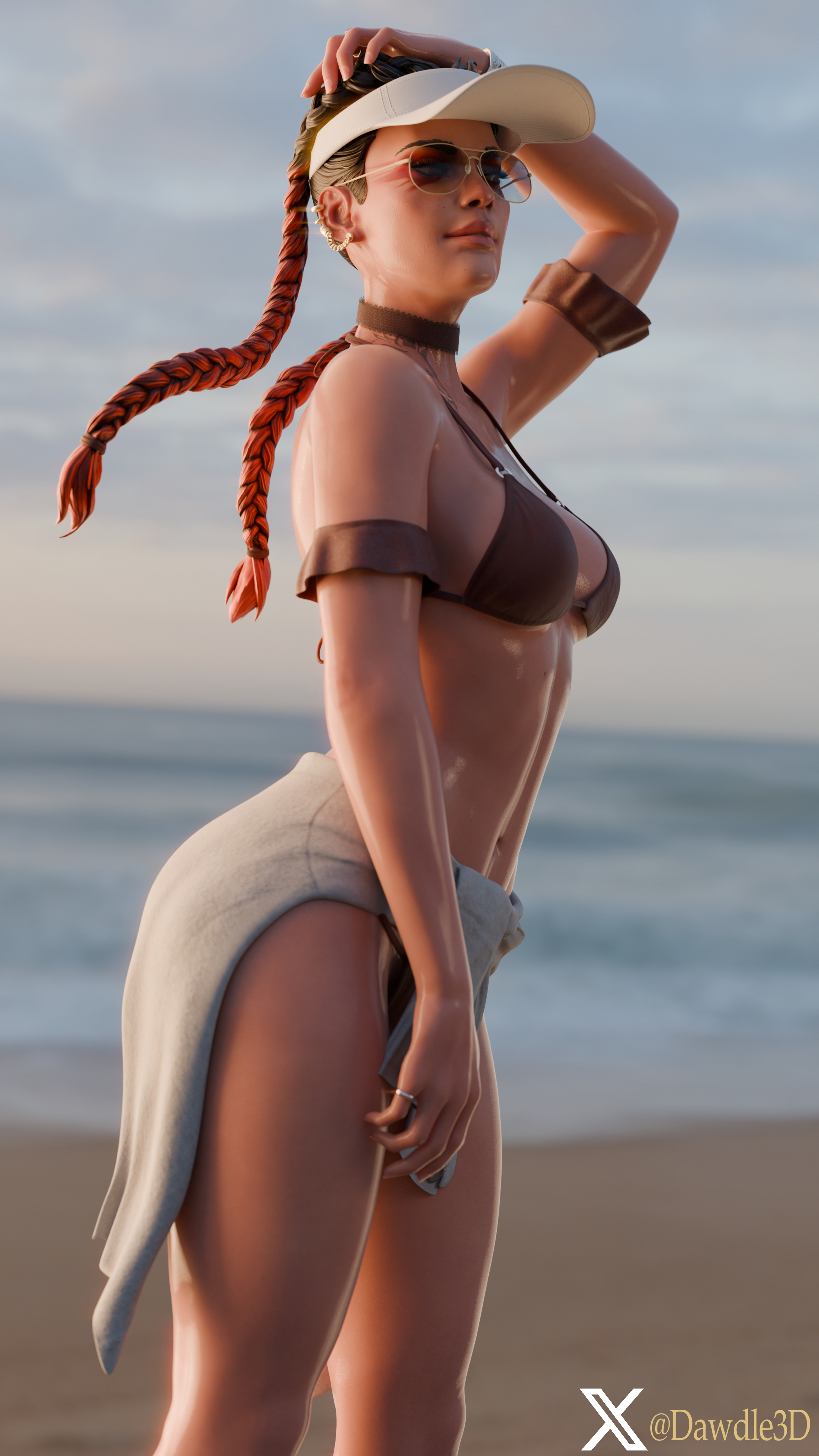 My Loba Practice with HDRI Background Apex Legends Loba Loba Apex 3d Porn Nude 9