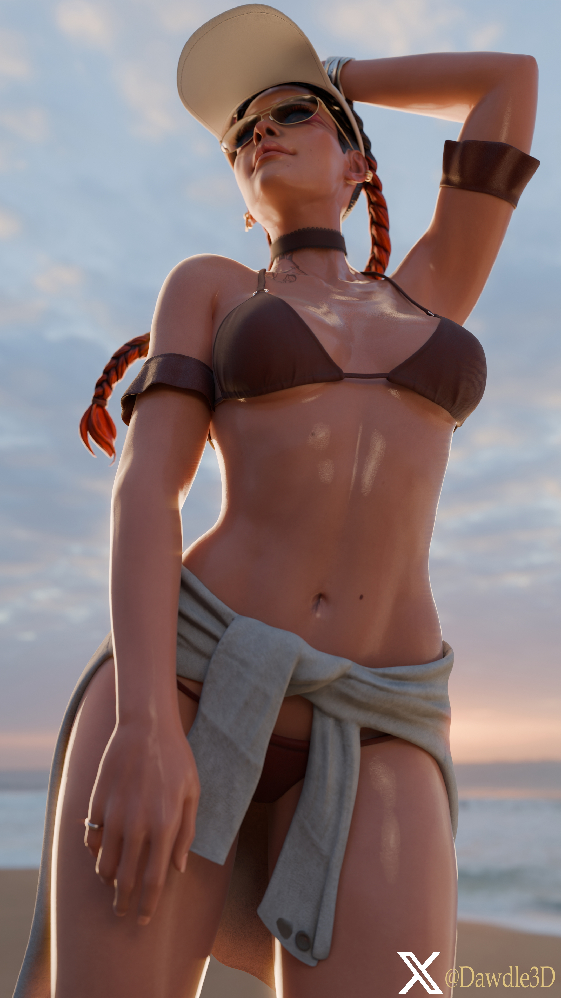 My Loba Practice with HDRI Background Apex Legends Loba Loba Apex 3d Porn Nude 17