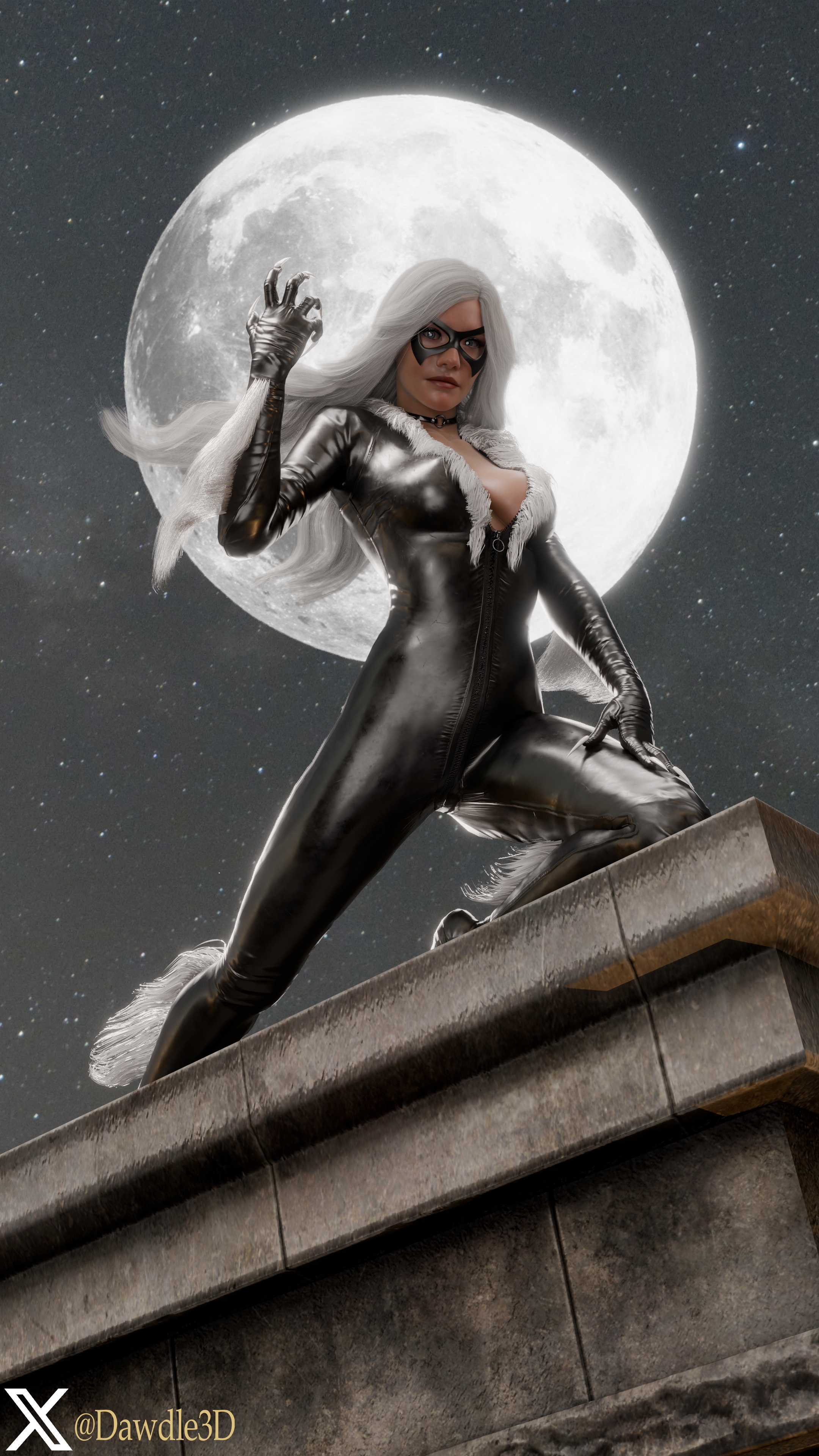 Recreating Ultimate Spider-Man #152 in Blender 3D Marvel Spider-man Felicia Hardy Black Cat 3d Porn Nude 6