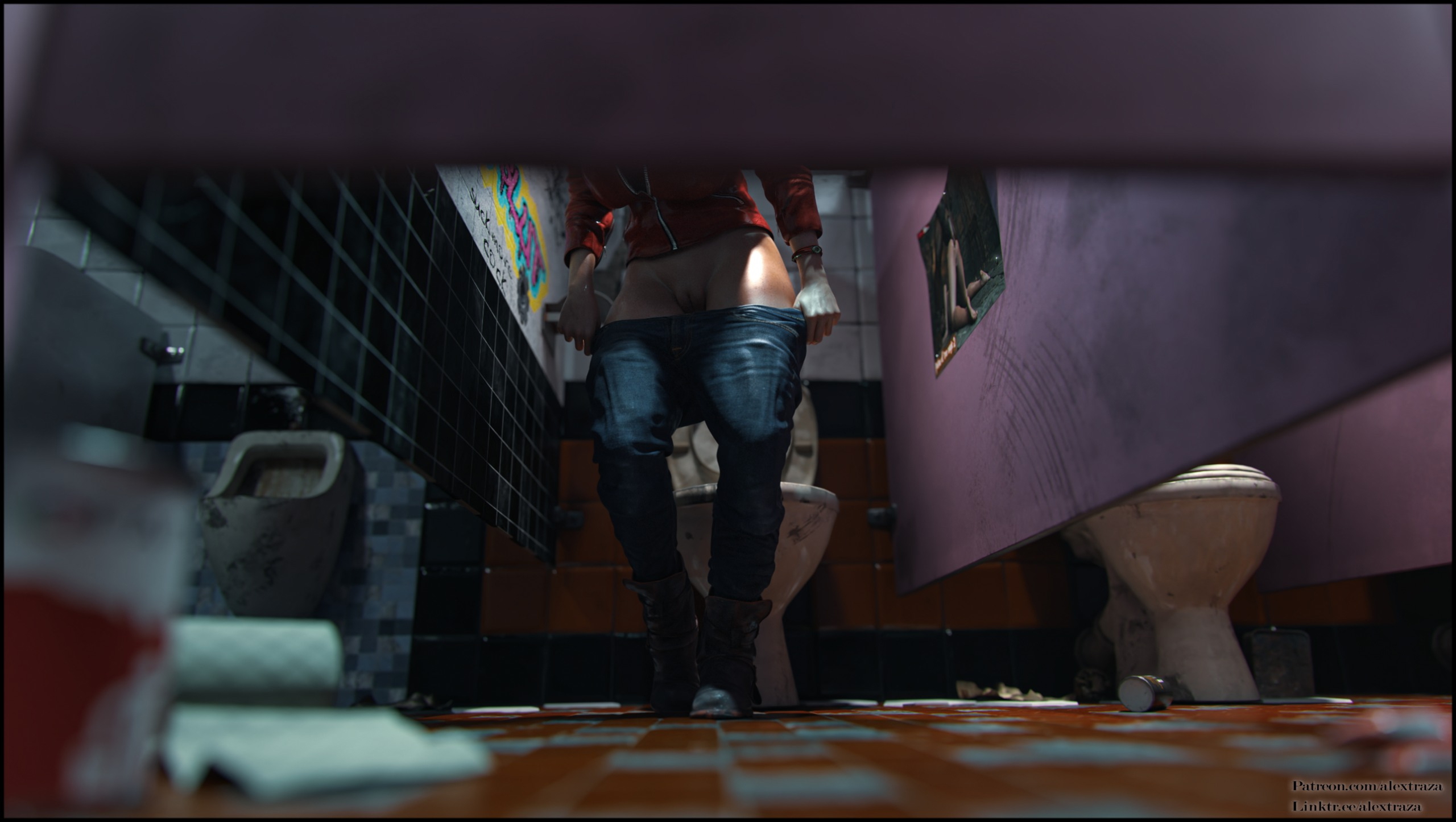 Thief Resident Evil Claire Redfield Toilet 4