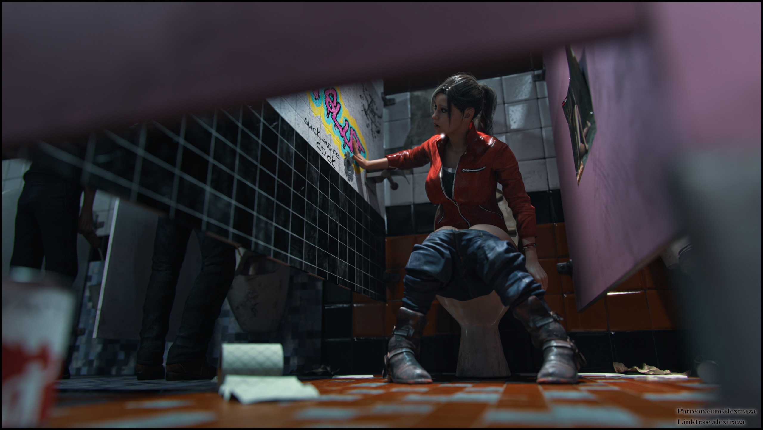 Thief Resident Evil Claire Redfield Toilet 5