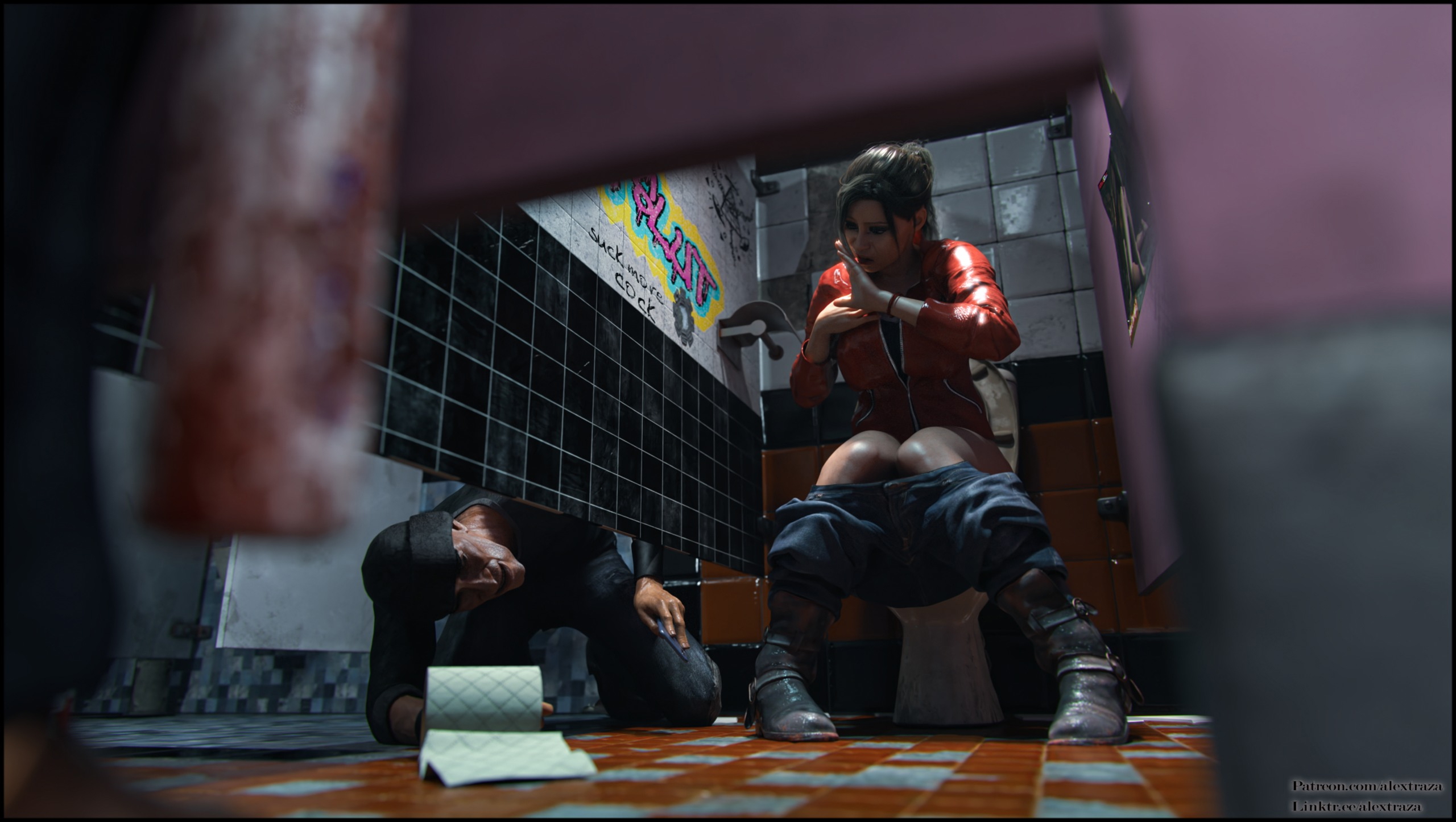 Thief Resident Evil Claire Redfield Toilet 6