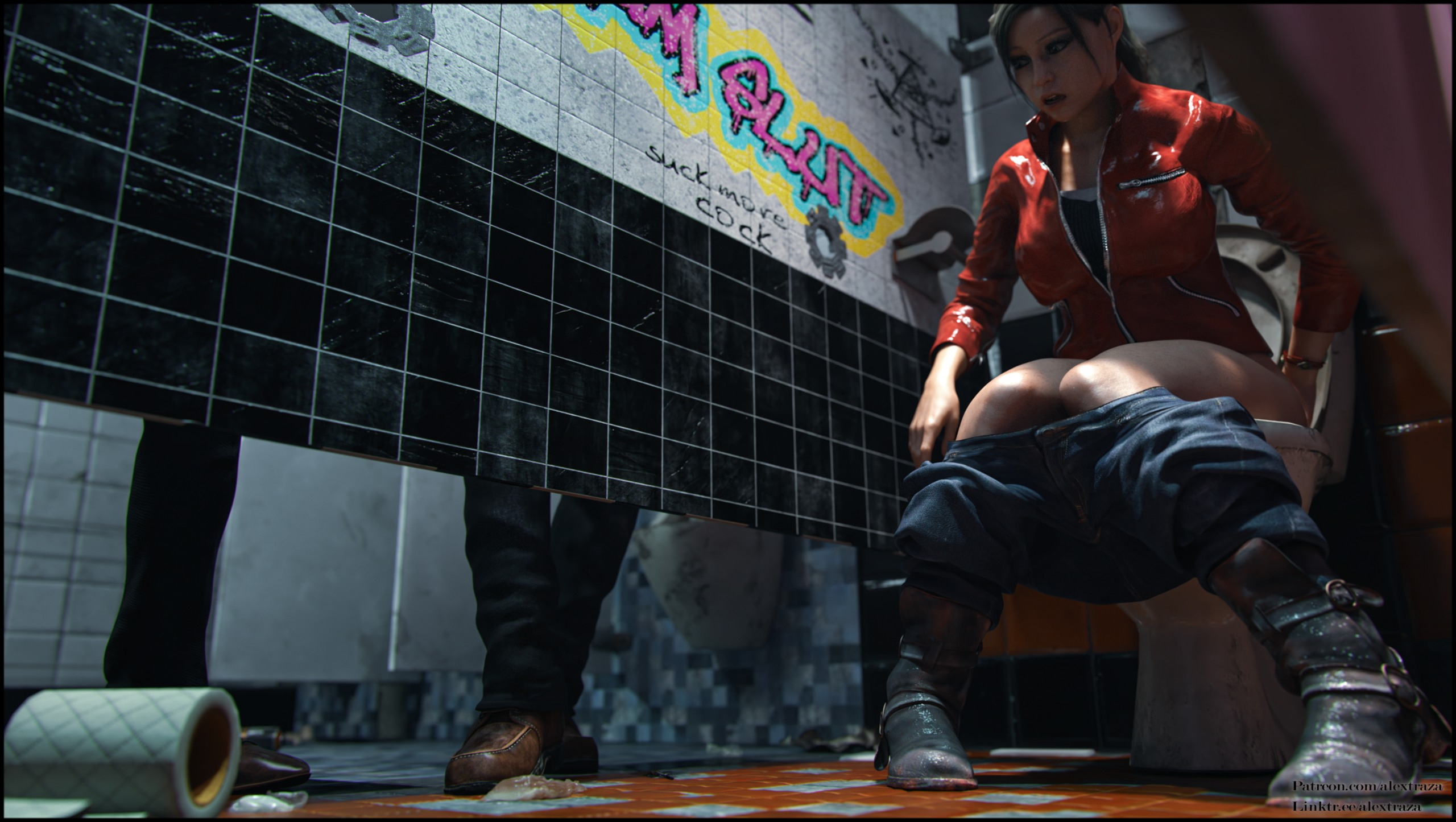 Thief Resident Evil Claire Redfield Toilet 7
