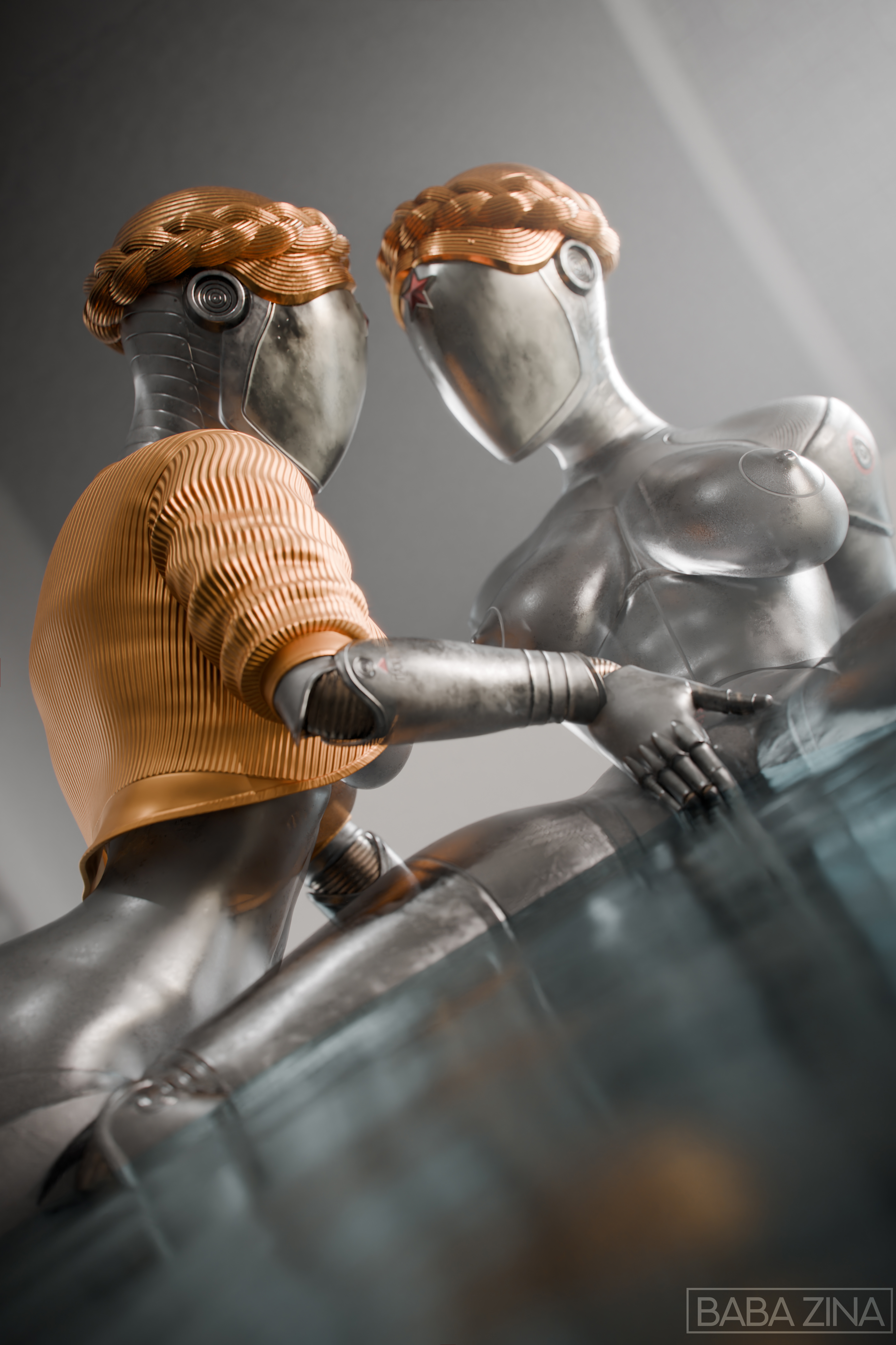 Bathroom Fun Atomic Heart The Twins (atomic Heart) Handjob Lesbian