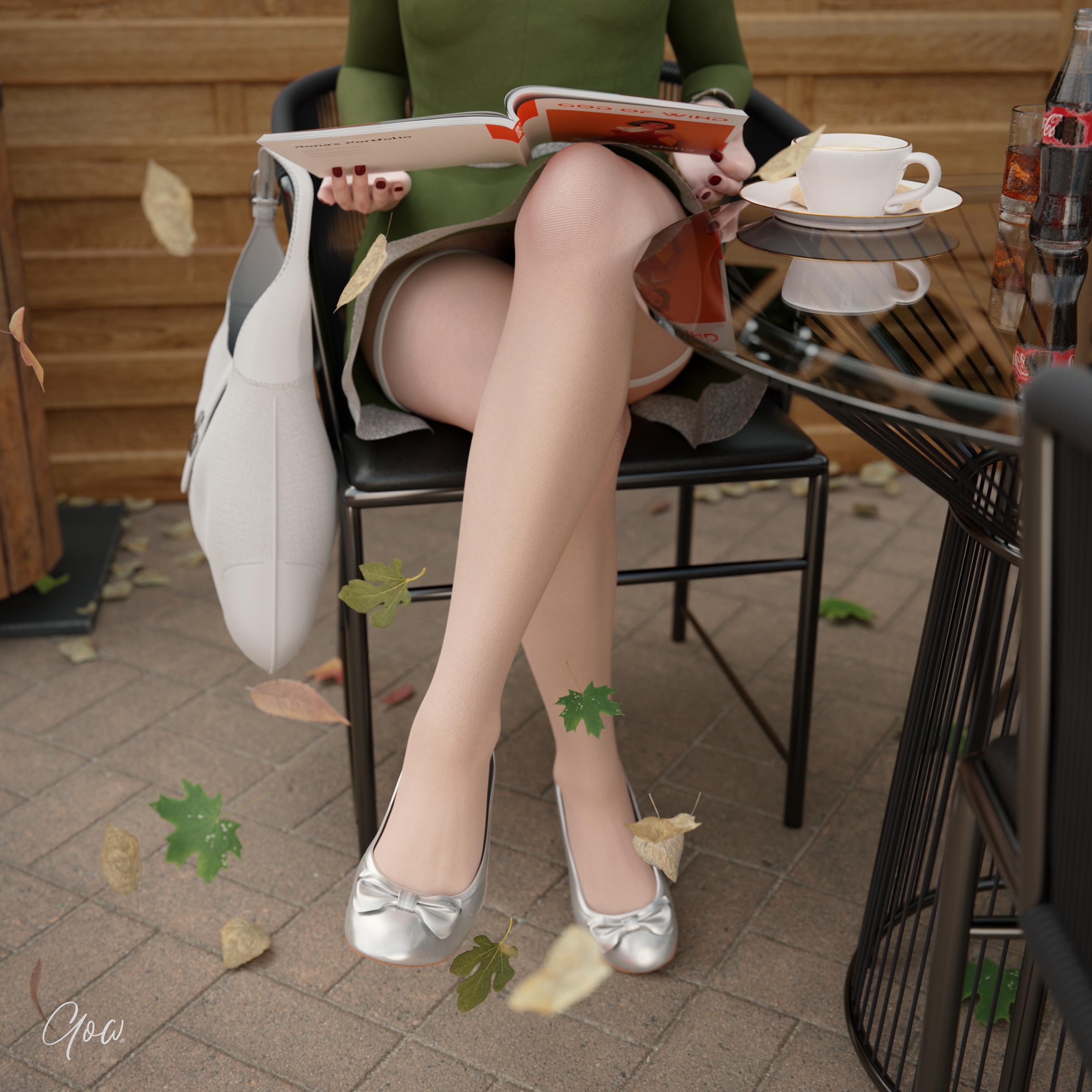 Rona in Greencaffe pt2 (Windy days) White Ballerina Cosplay Nylon Milf Clothed Upskirt Wet Pussy Story Legs Spread Legs Tease Photorealistic No Panties Dress Partially_clothed Outdoor Party Dress Lifted_skirt Skirt Original Character 2