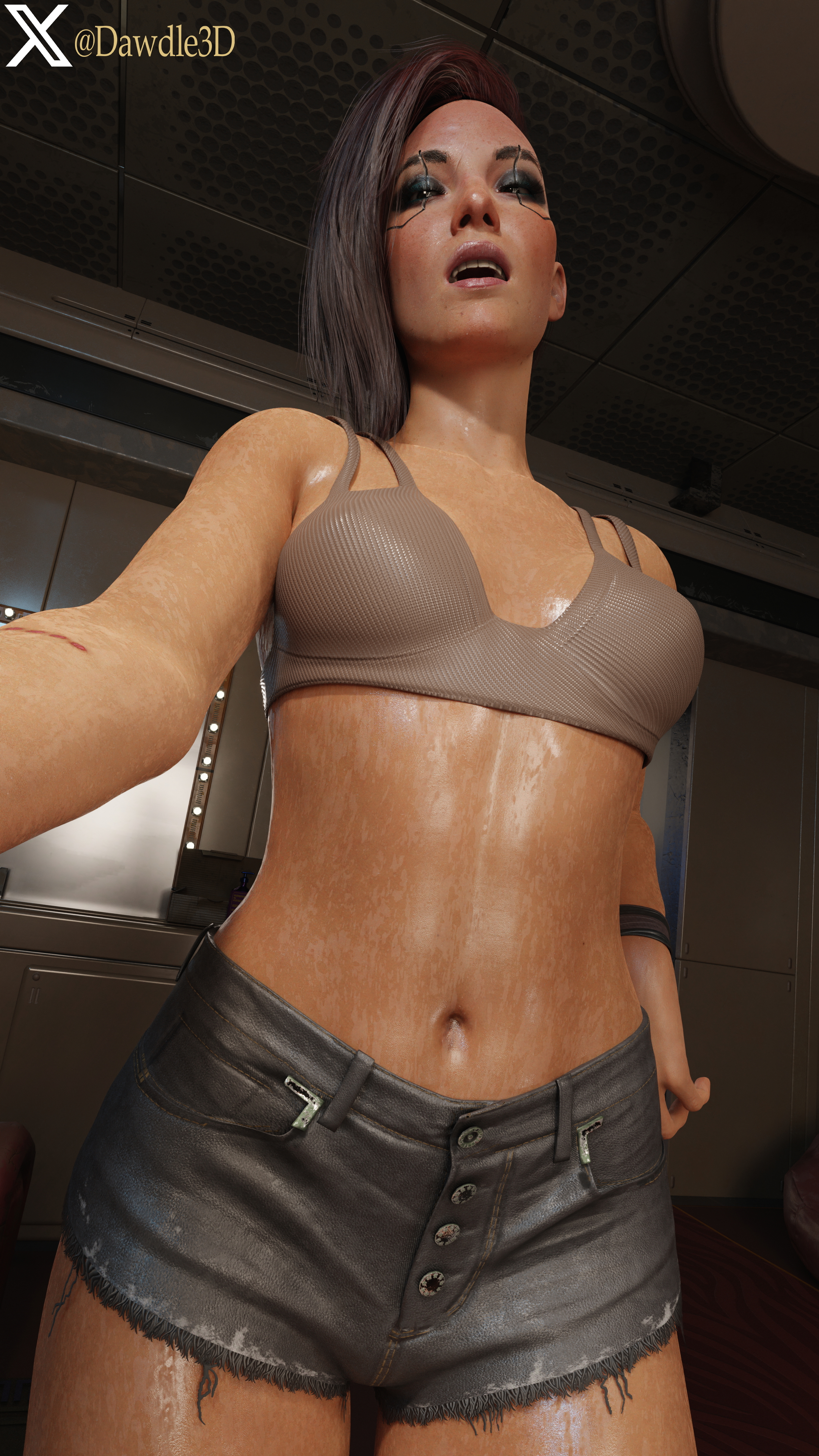 Judy & V 02 Cyberpunk2077 Judy Alvarez V Cyberpunk 3d Porn Nude 3