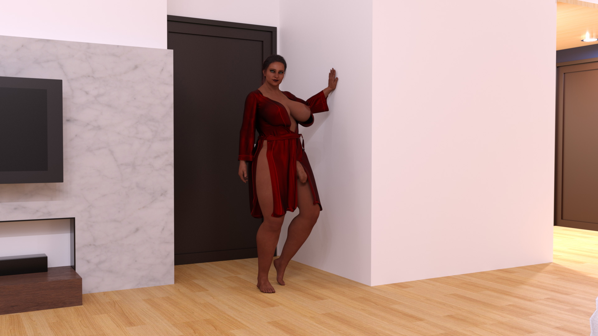 Big futa handjob  3d Porn Futanari Futa On Male Handjob Flaccid Dick Foreskin Looking At Viewer Taker Pov