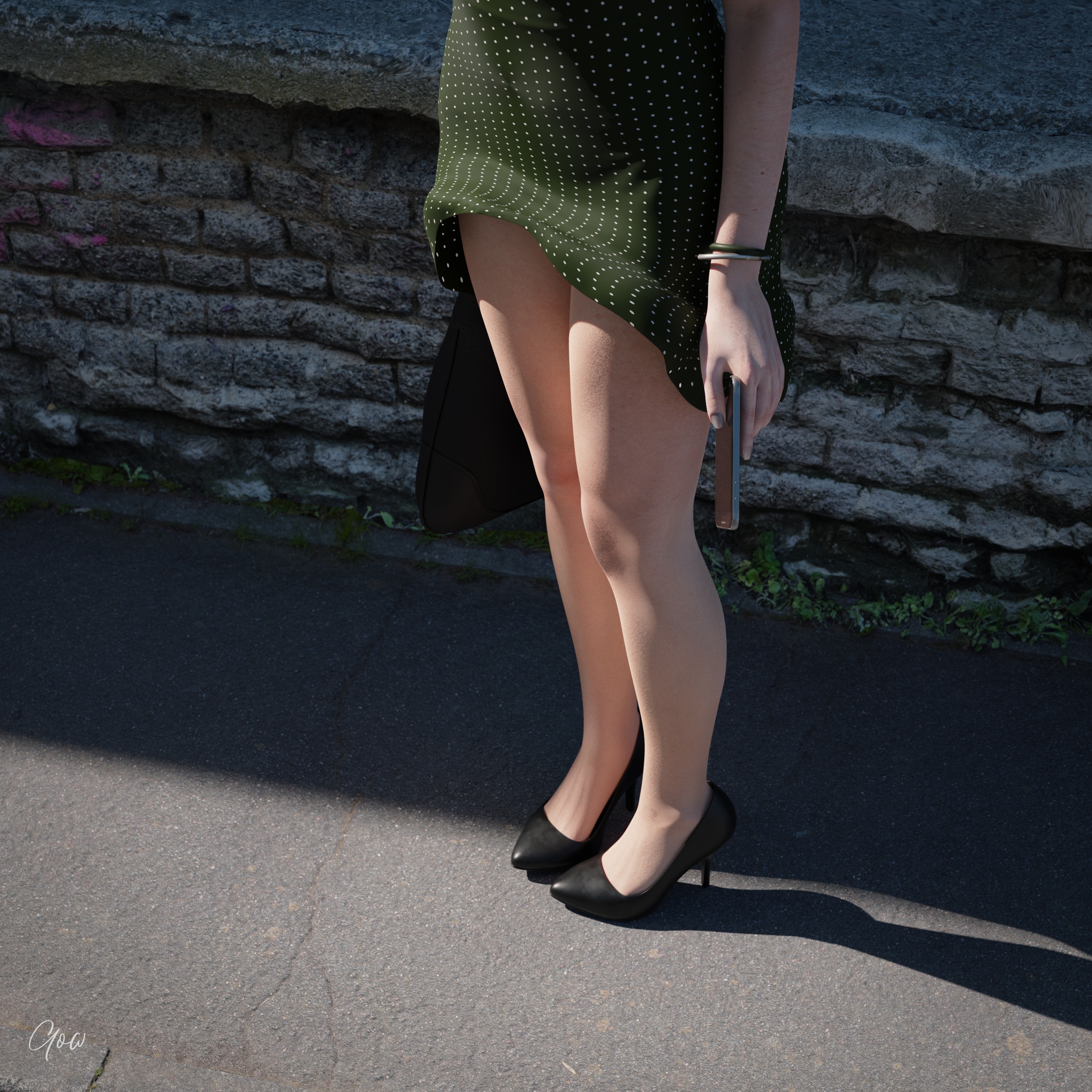 Dotted green and the wind - PT1 White Outdoor Lady Secretary Photoshoot Clothed Skirt Upskirt Pussy Wet Pussy Legs Sexy Sexyhot Photorealistic No Panties High Heels Hairy Pussy Party Dress Milf Natural Boobs Natural Tits 6