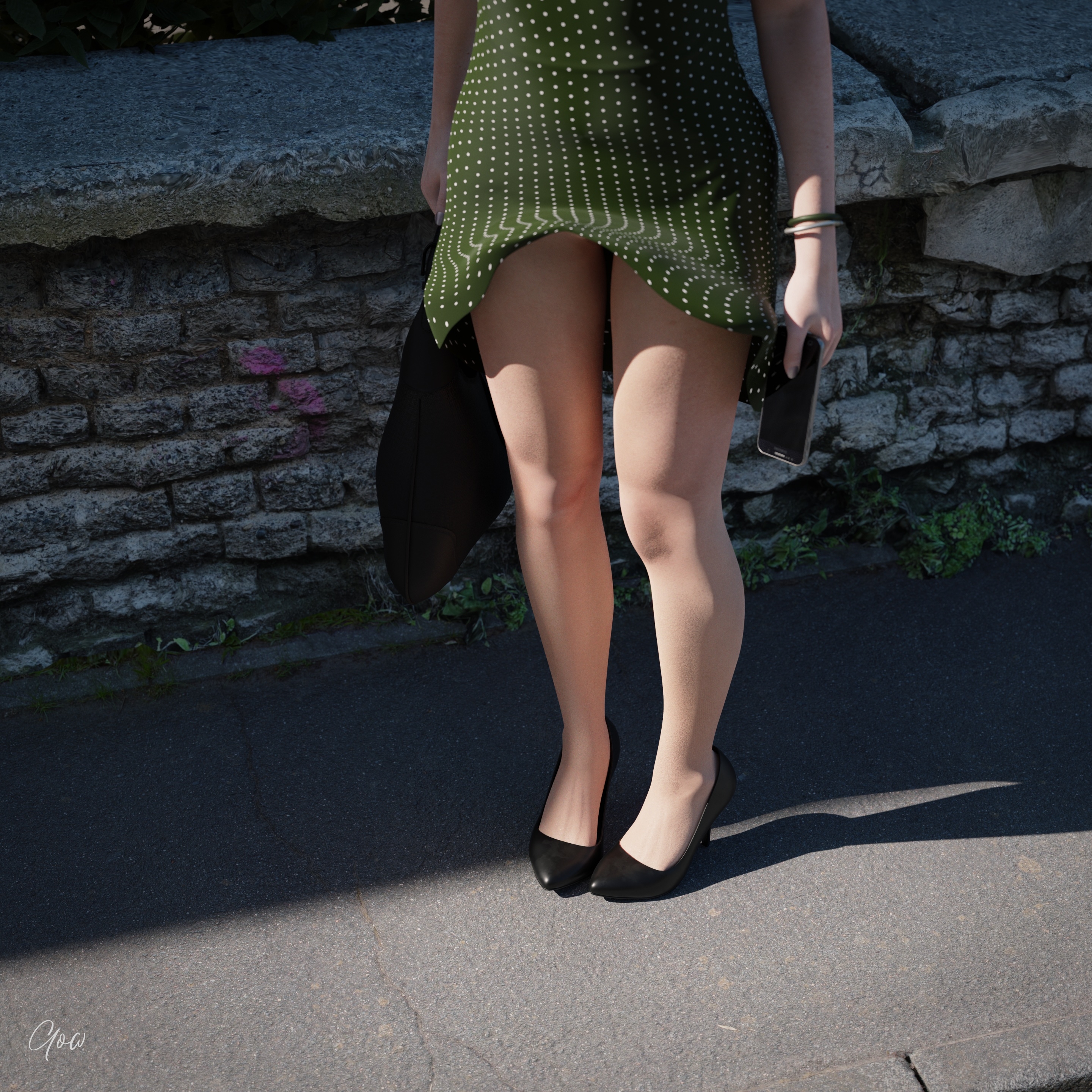 Dotted green and the wind - PT1 White Outdoor Lady Secretary Photoshoot Clothed Skirt Upskirt Pussy Wet Pussy Legs Sexy Sexyhot Photorealistic No Panties High Heels Hairy Pussy Party Dress Milf Natural Boobs Natural Tits 11