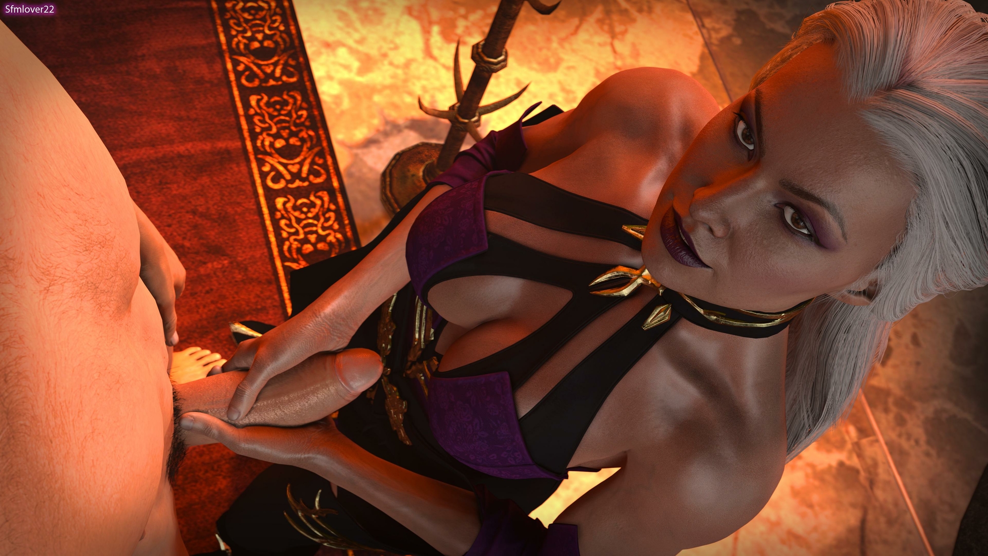 Sindel handjob Sindel Mortal Kombat Handjob