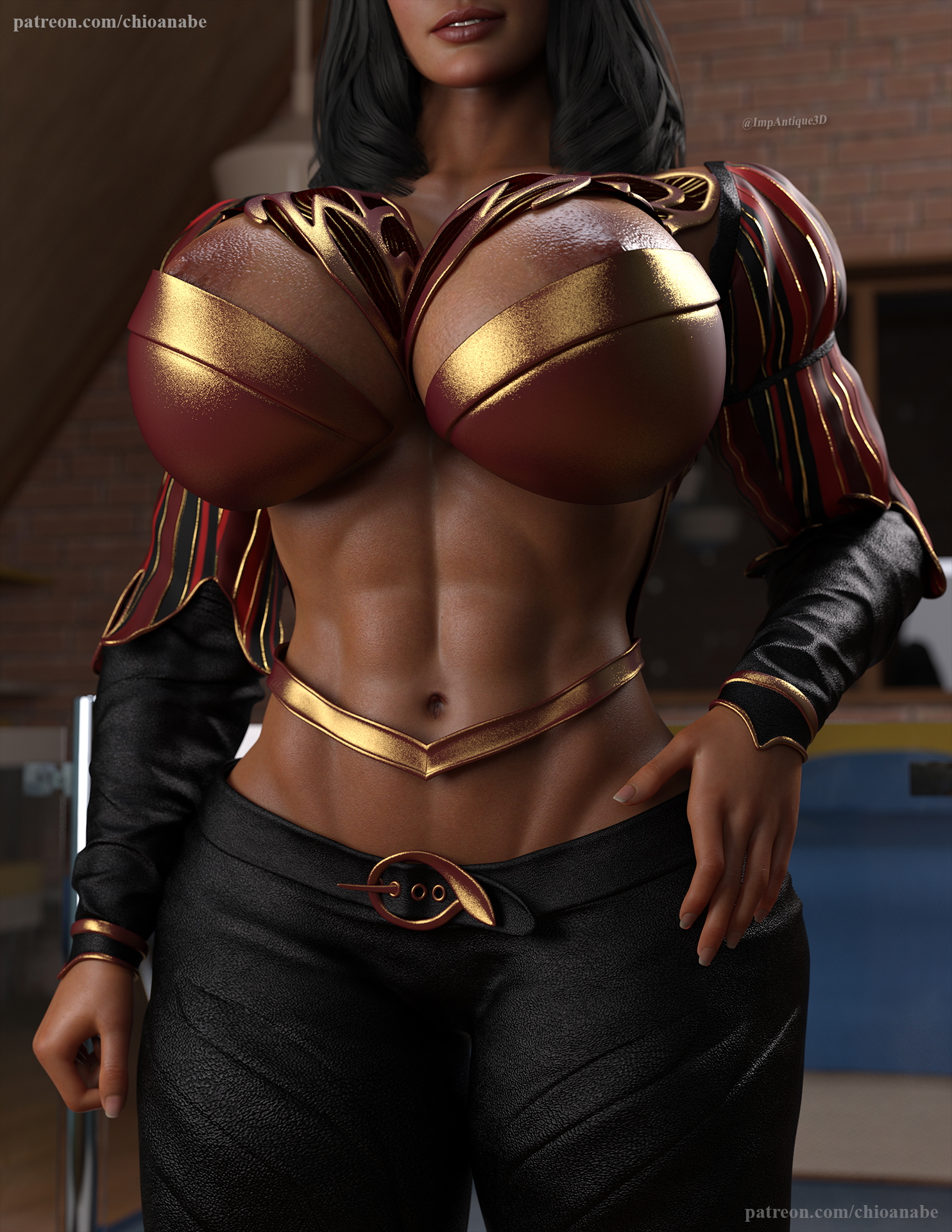 Muscles Definitions (Wonder Woman)  Big Tits