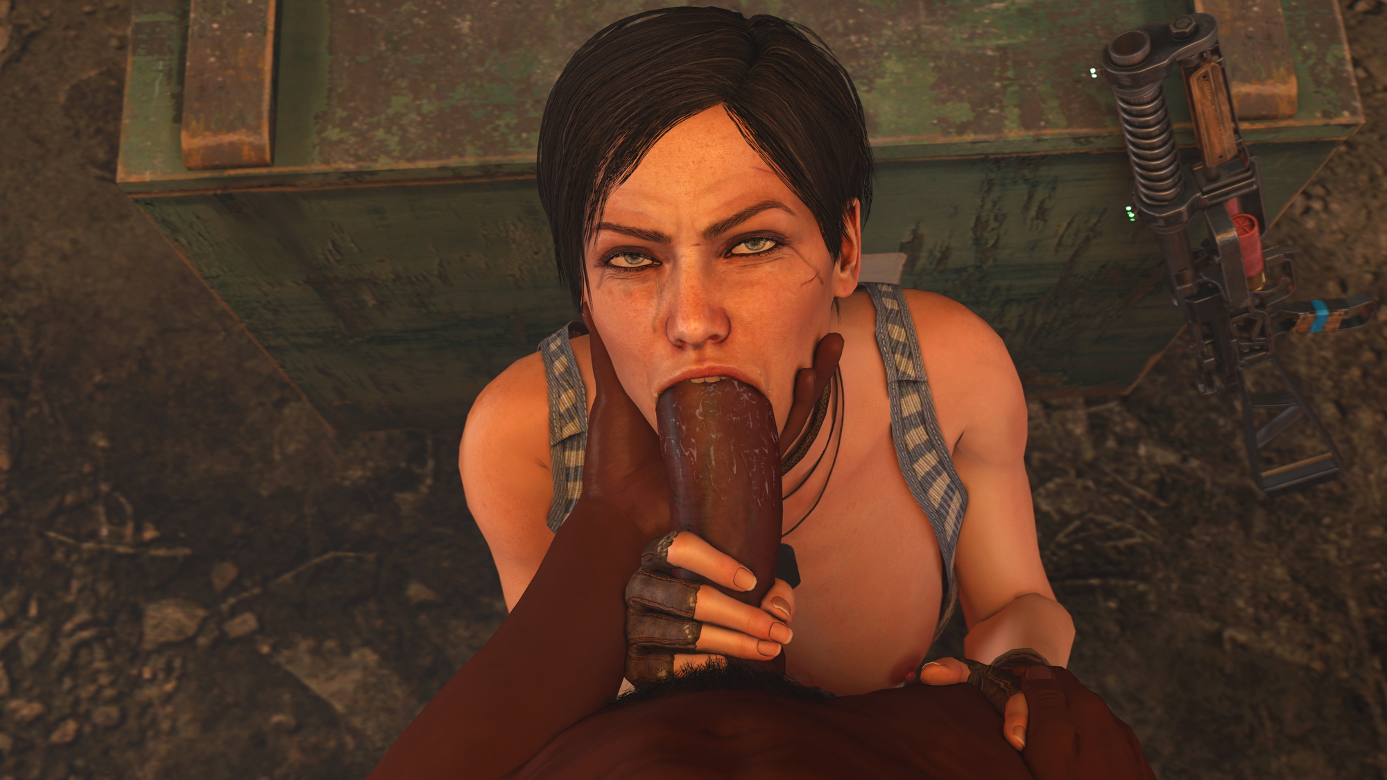 Sucking a bbc Anna Miller Metro Exodus Blowjob Fellatio