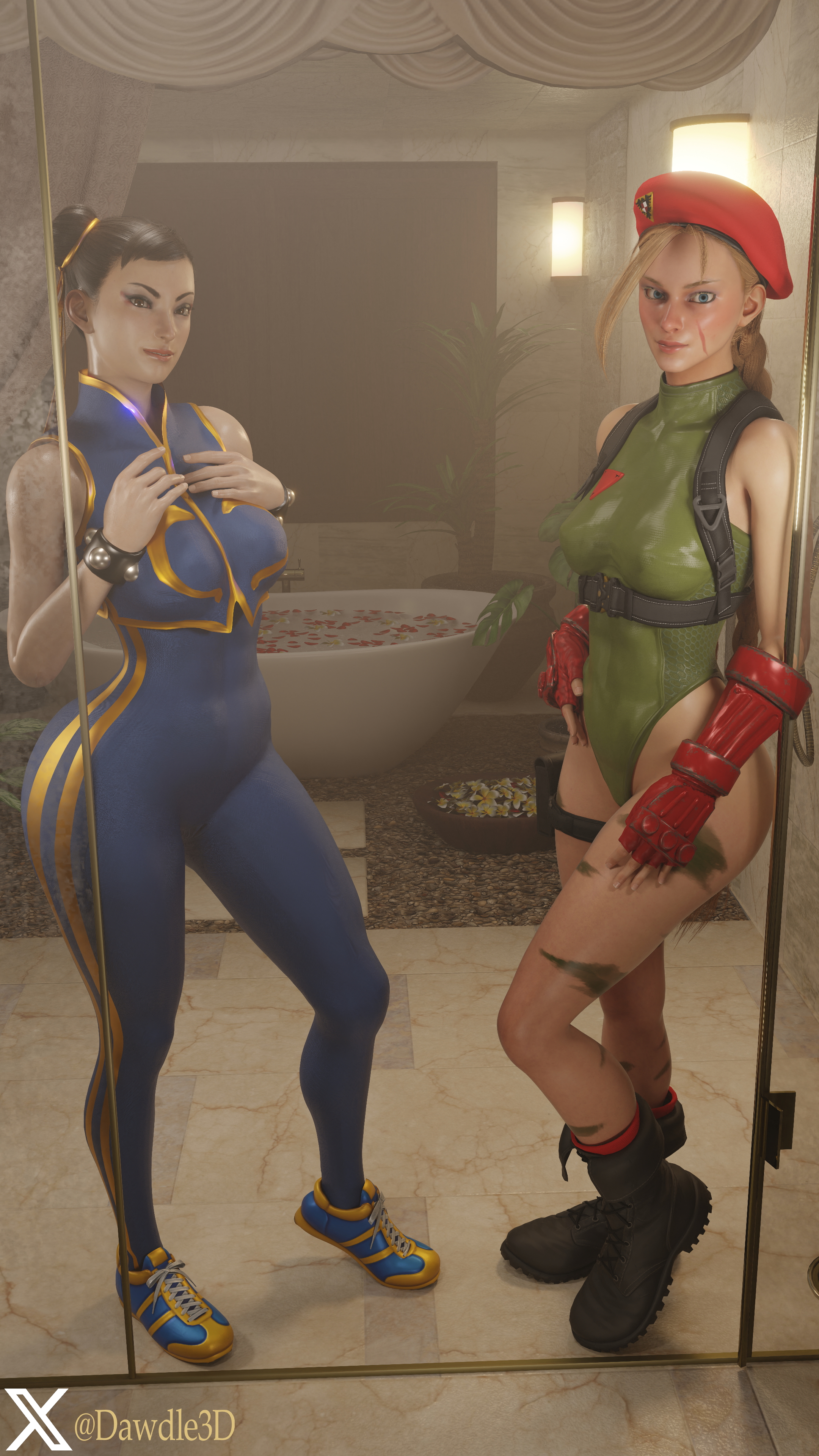 Cammy and Chun Li Special Service Street Fighter Cammy White Chun Li 3d Porn Street Fighter 6 Bathroom Nude 2