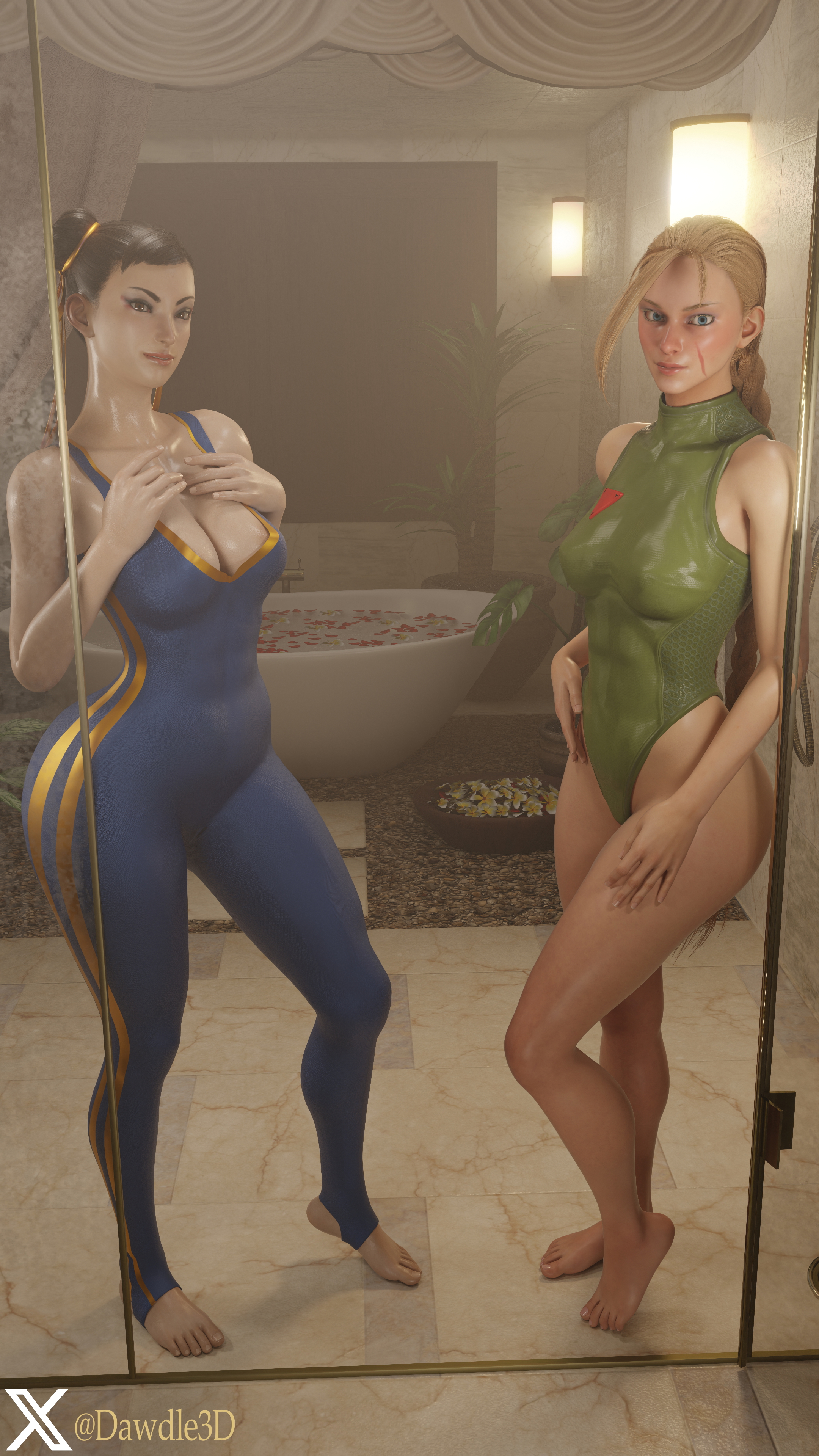 Cammy and Chun Li Special Service Street Fighter Cammy White Chun Li 3d Porn Street Fighter 6 Bathroom Nude 3