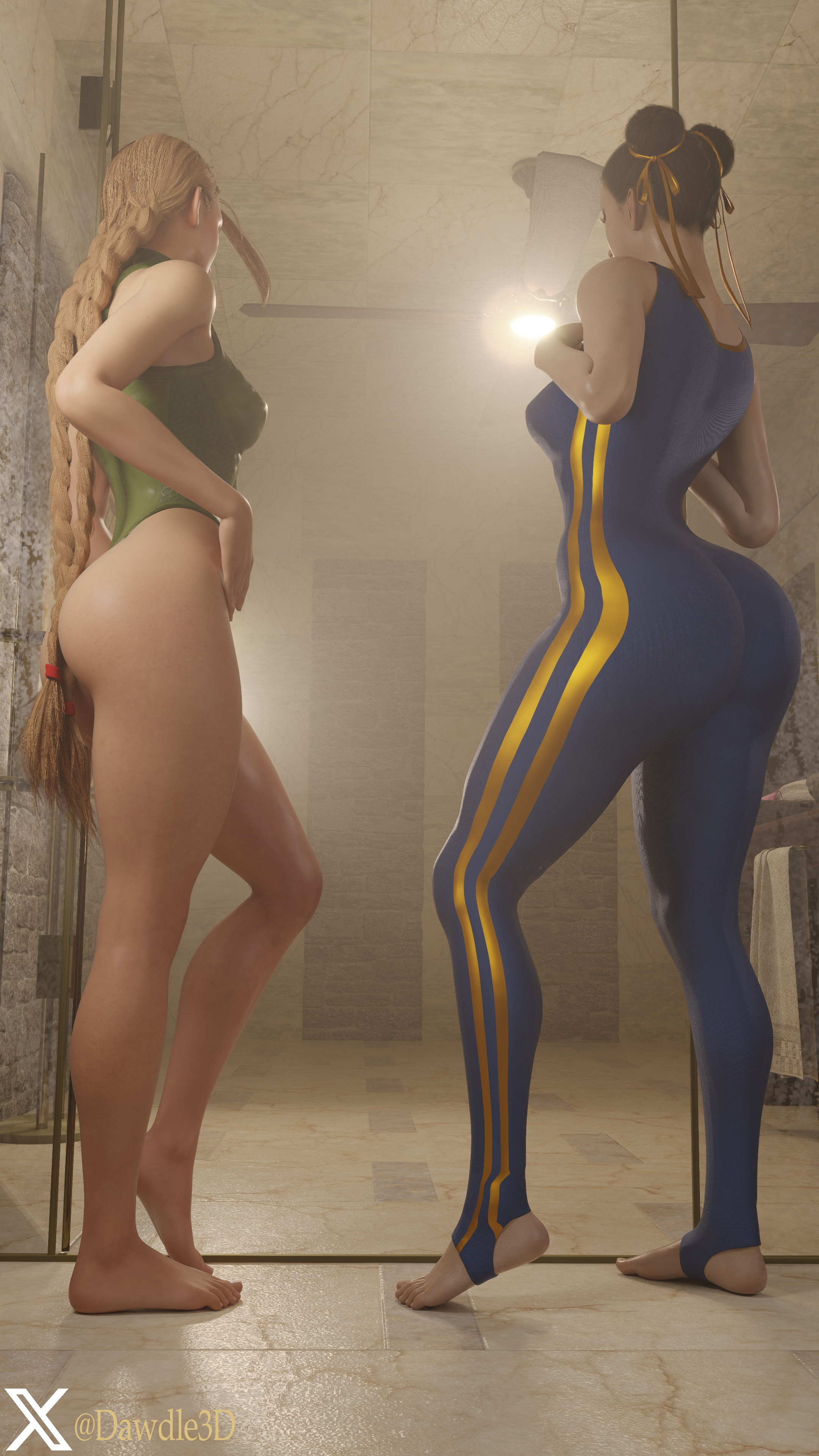 Cammy and Chun Li Special Service Street Fighter Cammy White Chun Li 3d Porn Street Fighter 6 Bathroom Nude 5