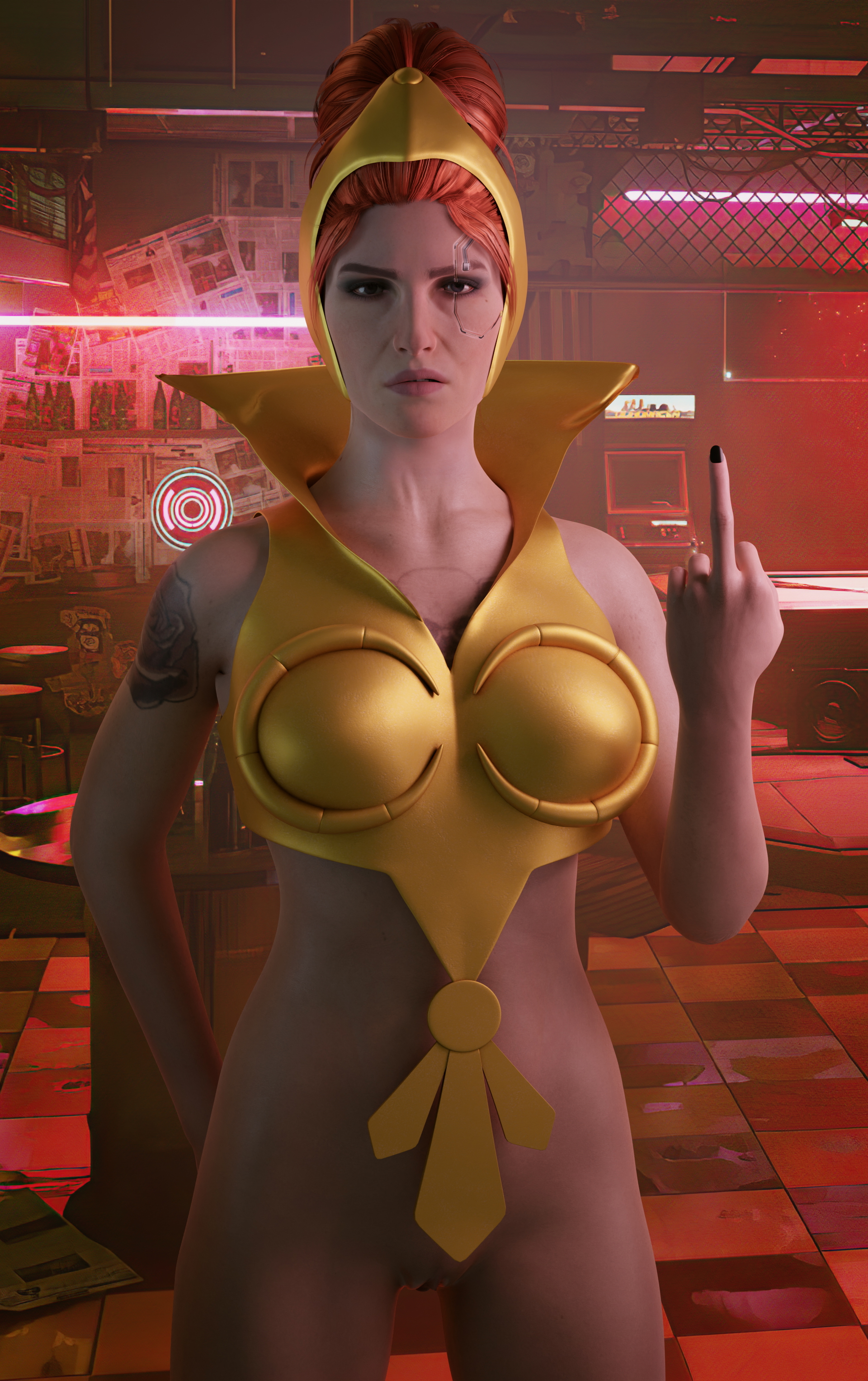 I love Meredith Stout Meredith Stout Cyberpunk2077 Lesbian Futanari 18