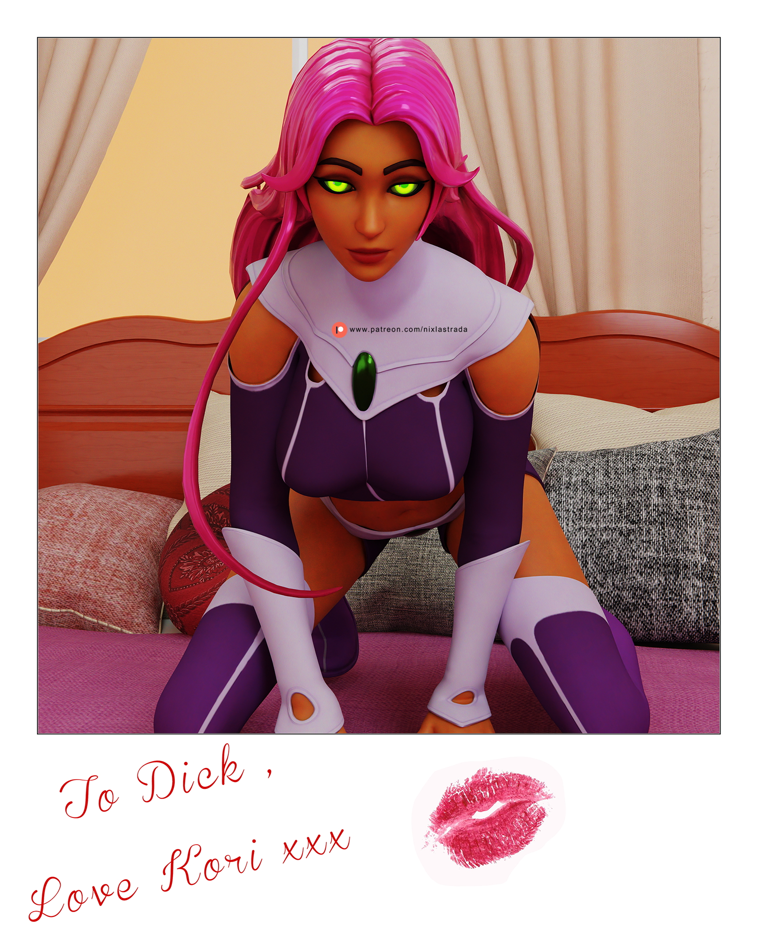 Starfire Leaves a Polaroid for Nightwing