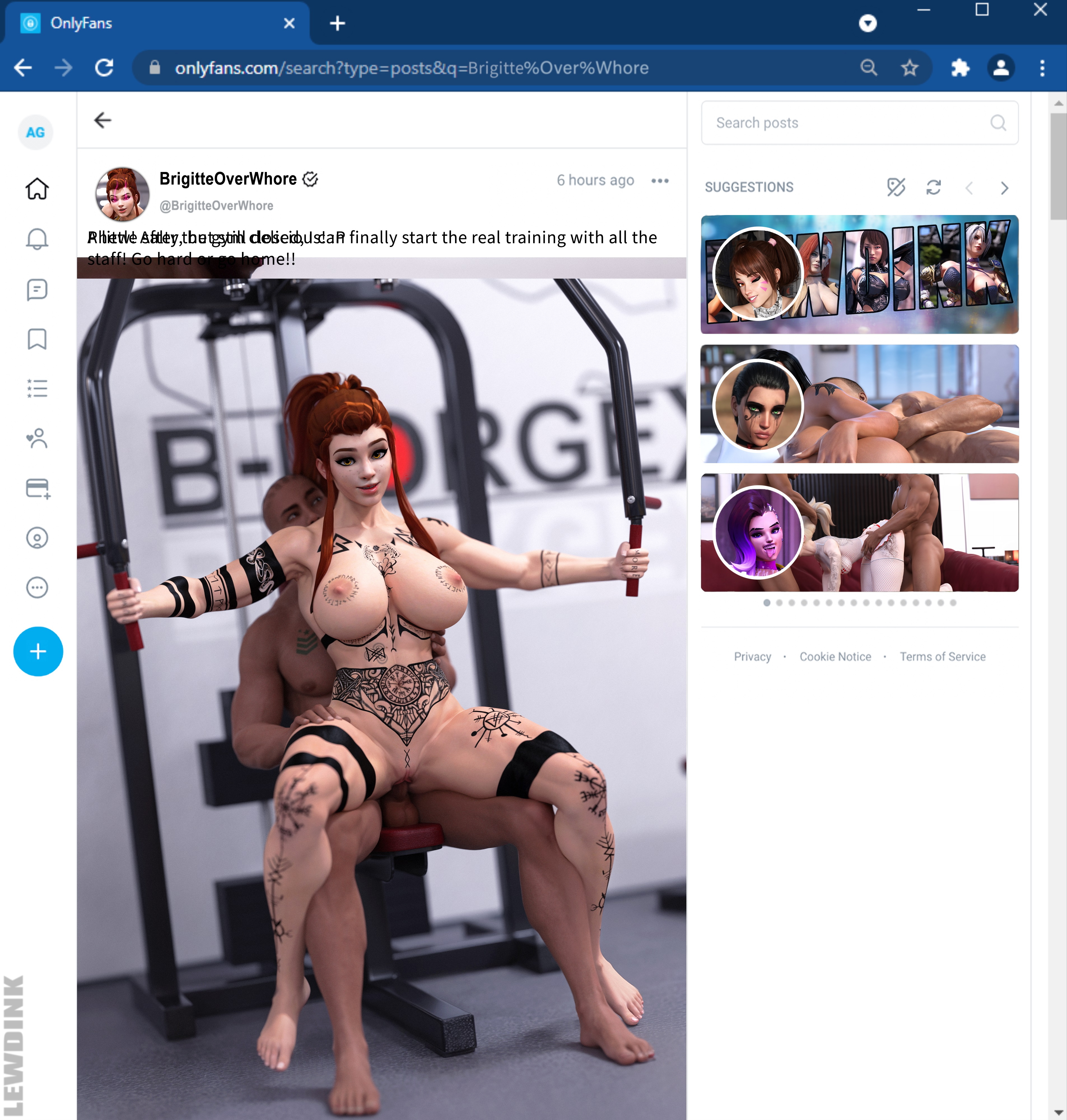 Brigitte - Gym slut Brigitte Overwatch Only-fans Gym Fit Fitness Yoga Leggings Red head Ponytail Tattoo Workout Sitting Posing Looking At Viewer Smile Huge Boobs Huge Tits Big Tits Big boobs Busty Sexy Hot Muscles Musclegirl Musclewoman Thicc Viking Tanktop Slut Womb Tattoo Tattoos Red Hair Abs Perfect Body Nude Sex Threesome Couple Pussy Penetration Vaginal Penetration Blowjob Bj Handjob Double Handjob Big Dick Big Cock Bbc Bwc Muscle Yellow Eyes 10