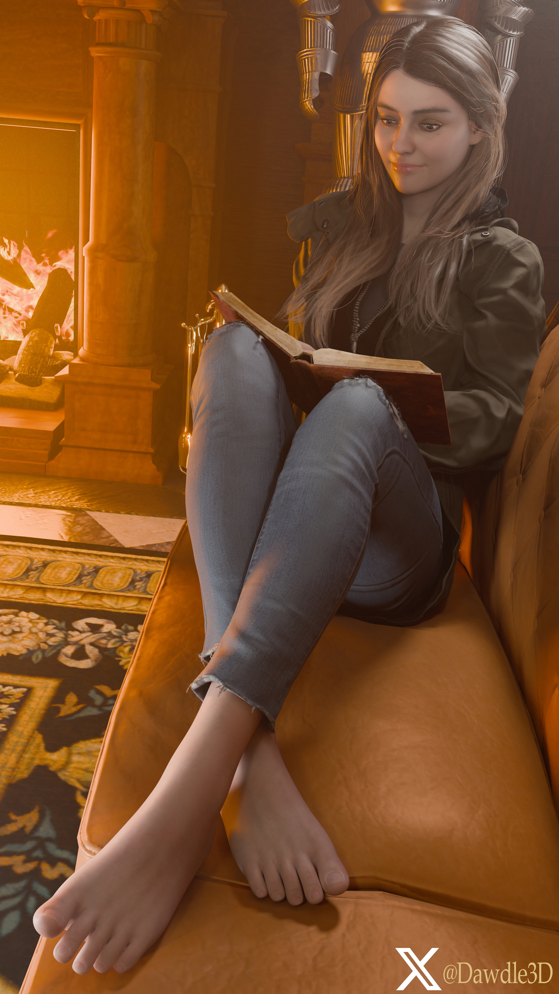 Rosemary Reading and Relaxing Resident Evil Resident Evil 8: Village Rosemary Winters 3d Porn Feet Nude 2