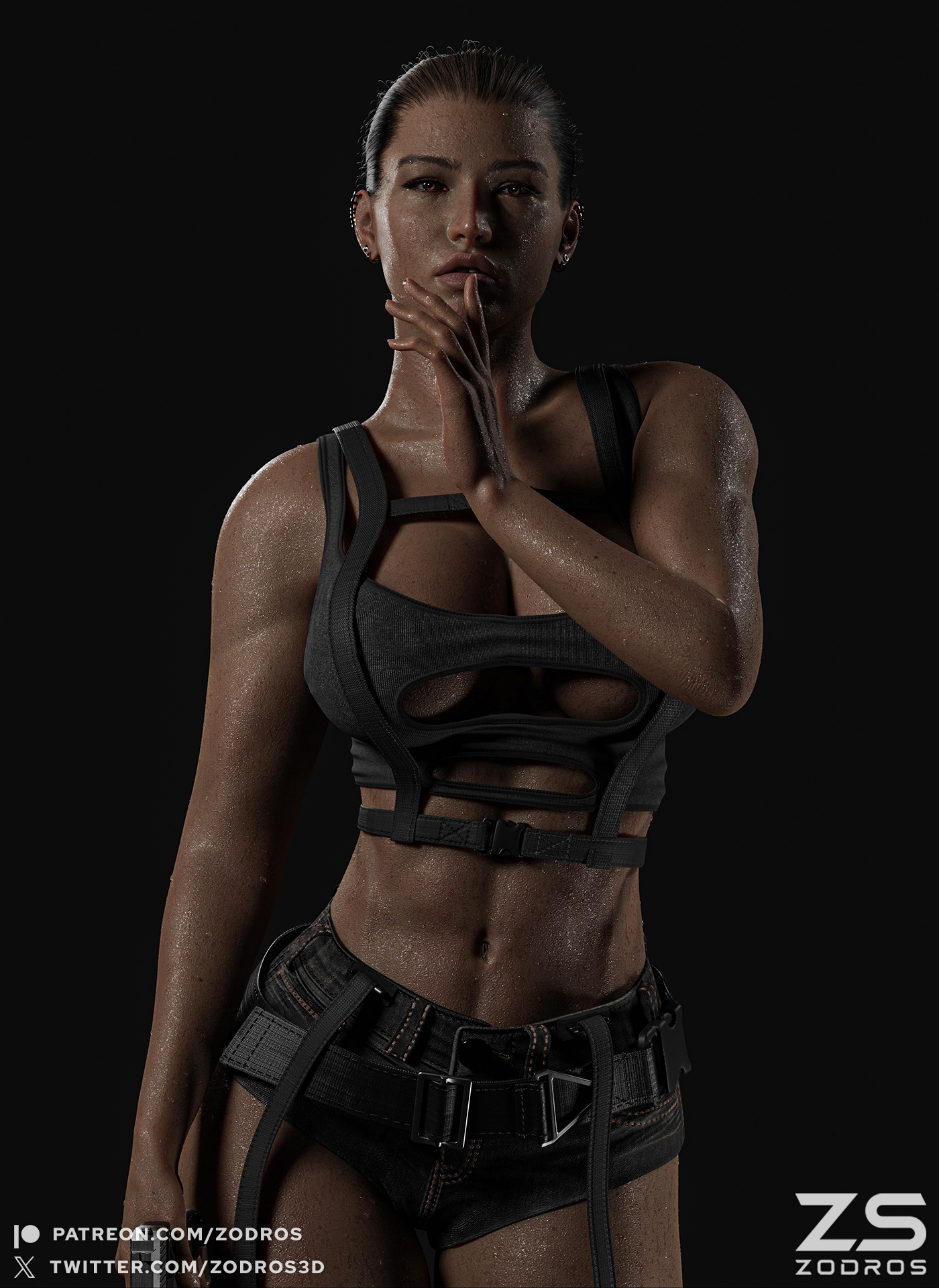 TOMB RAIDER - DANGEROUS LARA (part 3/4) Tomb Raider Lara Croft 3d Porn Pinup Big Tits Partially_clothed 2
