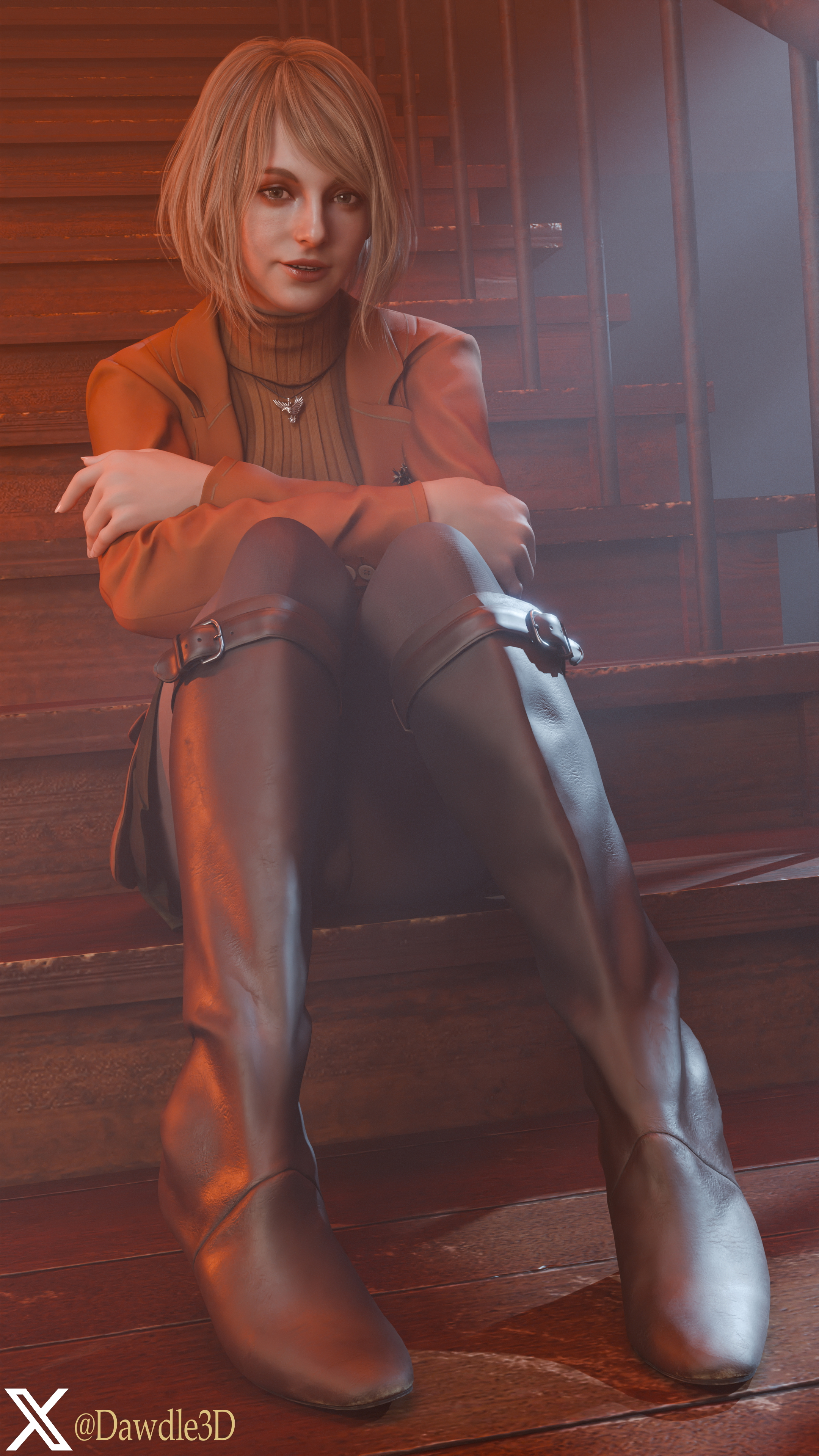 Ashley by the Night Light Resident Evil Resident Evil 4 Remake Ashley Graham 3d Porn Stockings Fishnet Stockings Feet Nude 2