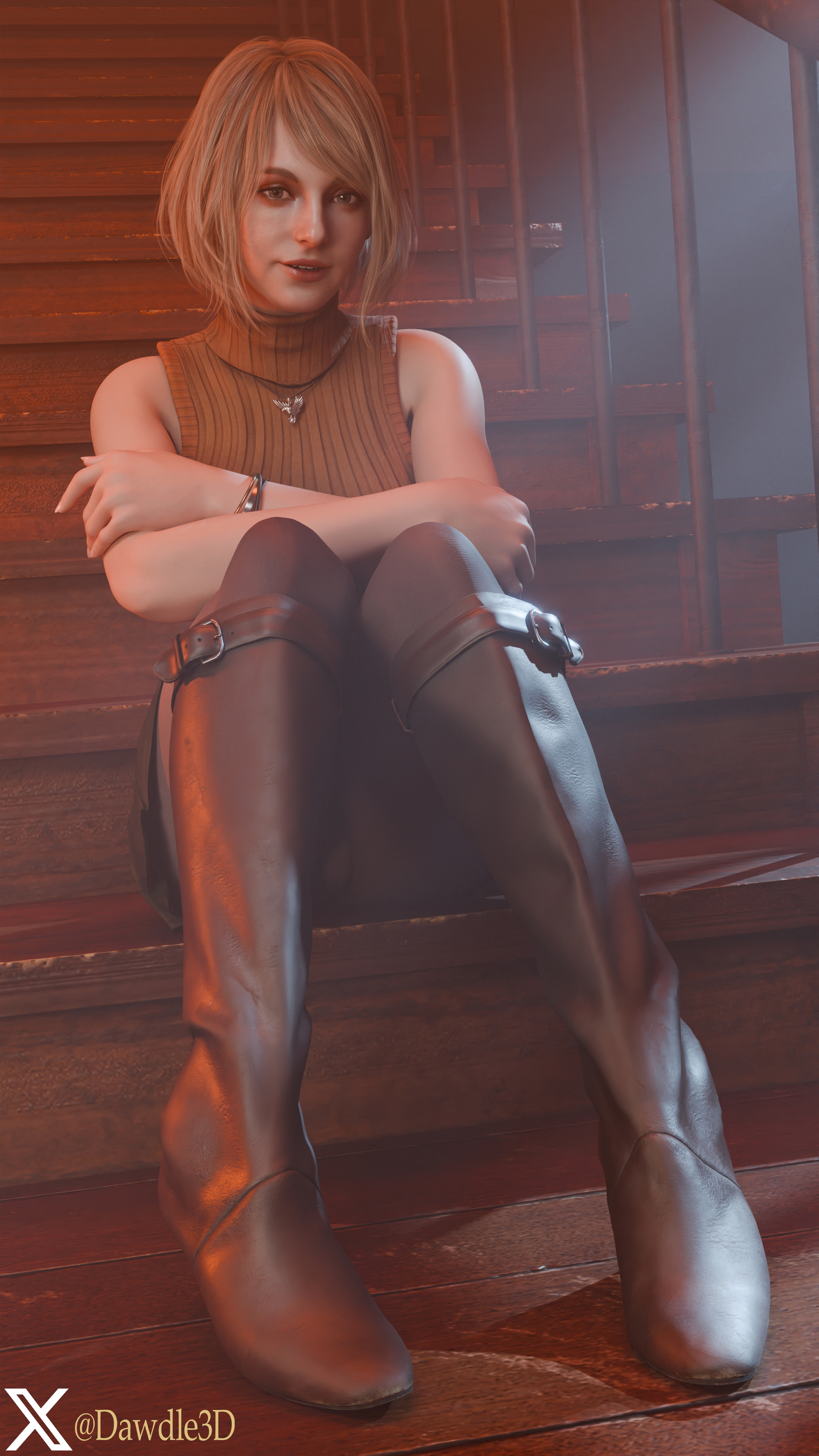 Ashley by the Night Light Resident Evil Resident Evil 4 Remake Ashley Graham 3d Porn Stockings Fishnet Stockings Feet Nude 3