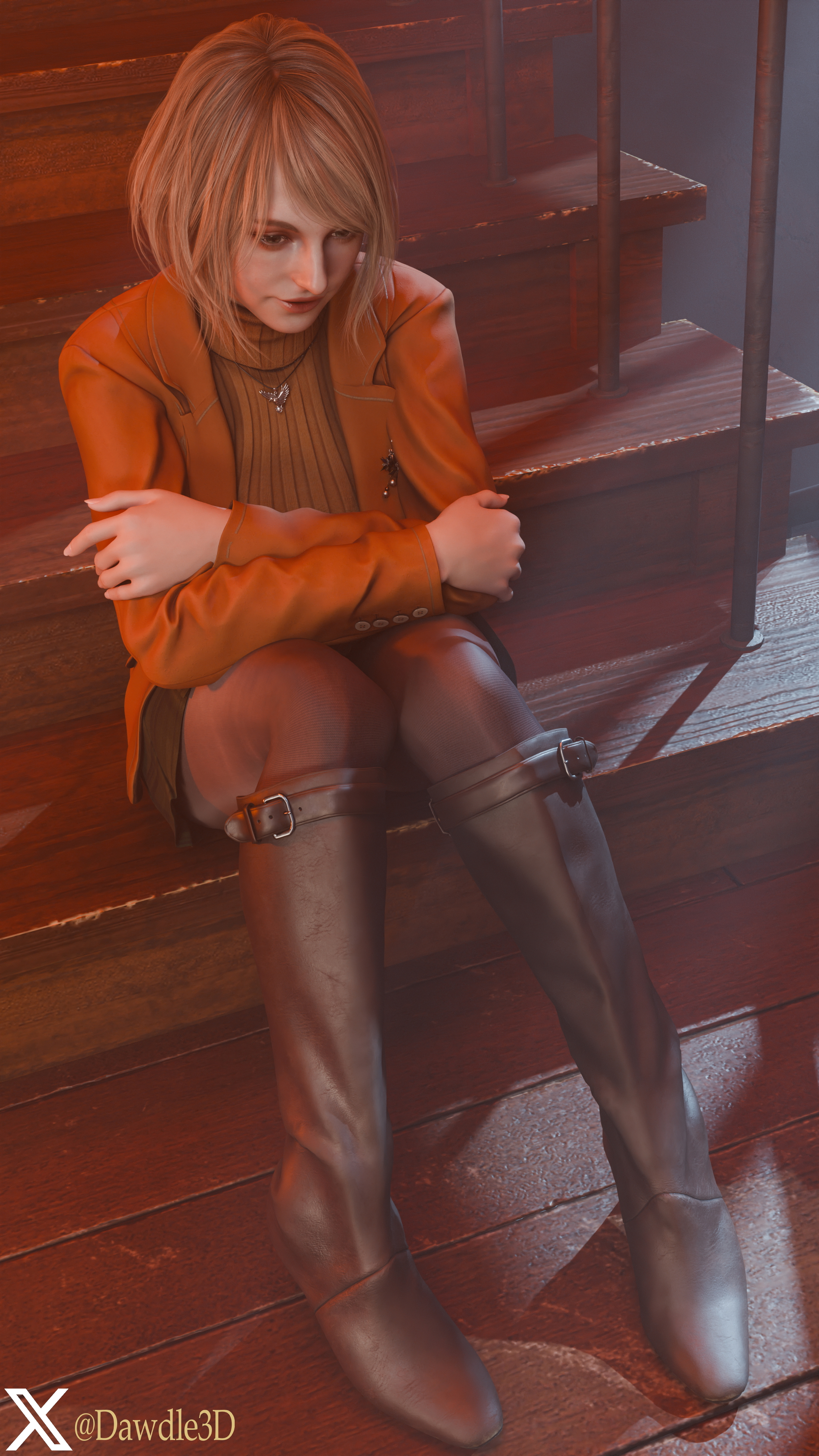 Ashley by the Night Light Resident Evil Resident Evil 4 Remake Ashley Graham 3d Porn Stockings Fishnet Stockings Feet Nude 6