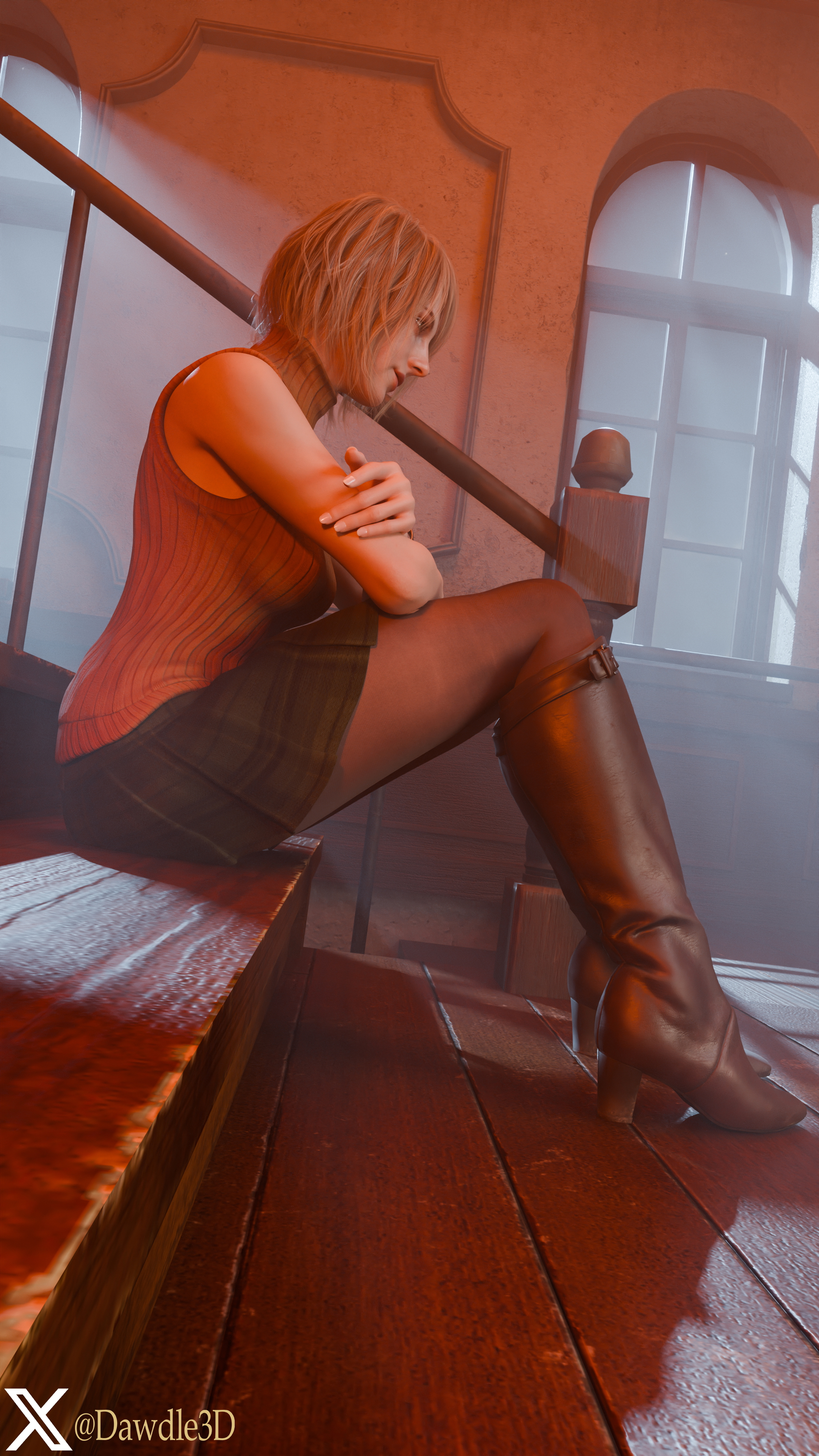 Ashley by the Night Light Resident Evil Resident Evil 4 Remake Ashley Graham 3d Porn Stockings Fishnet Stockings Feet Nude 12