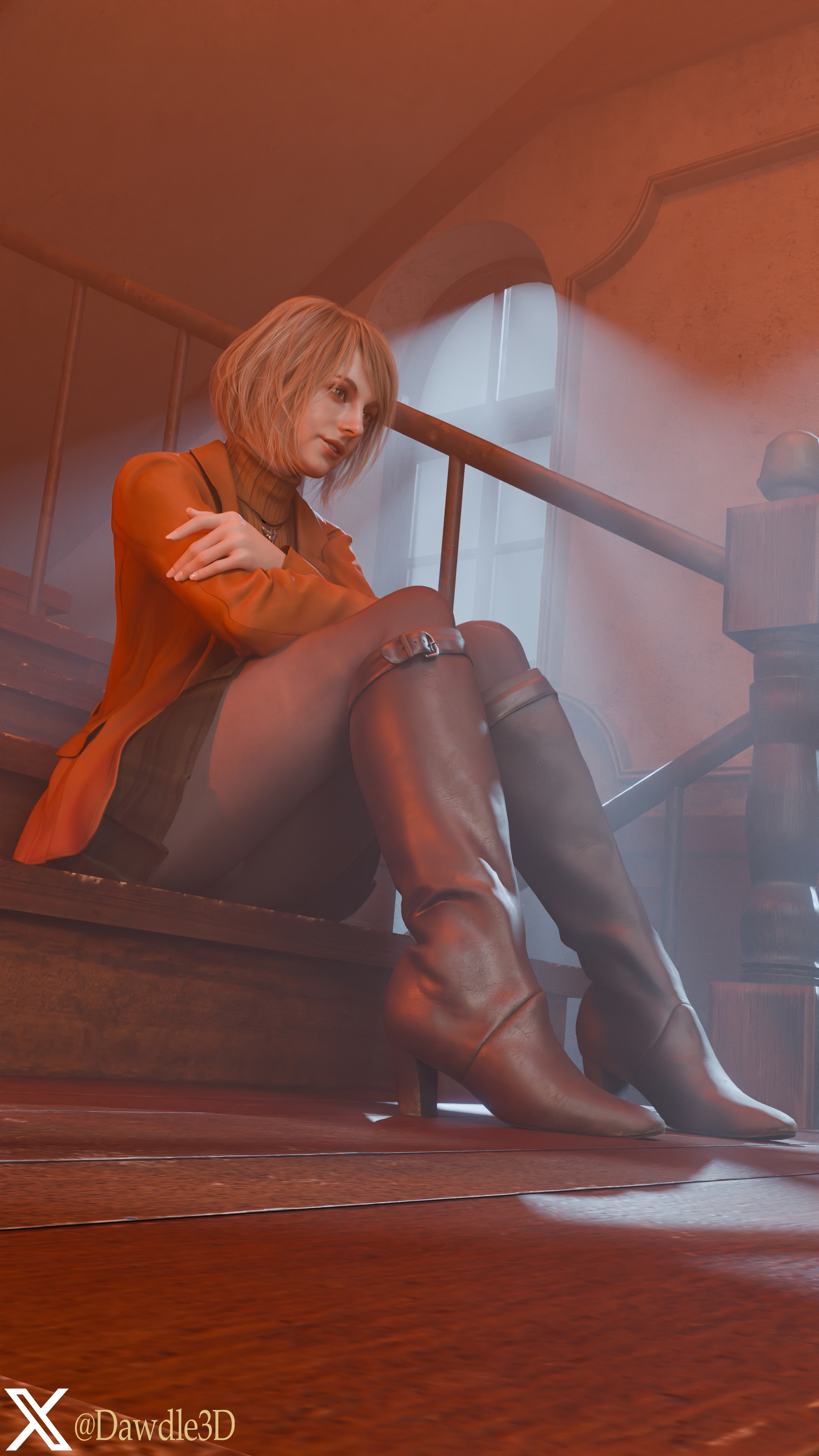 Ashley by the Night Light Resident Evil Resident Evil 4 Remake Ashley Graham 3d Porn Stockings Fishnet Stockings Feet Nude 16