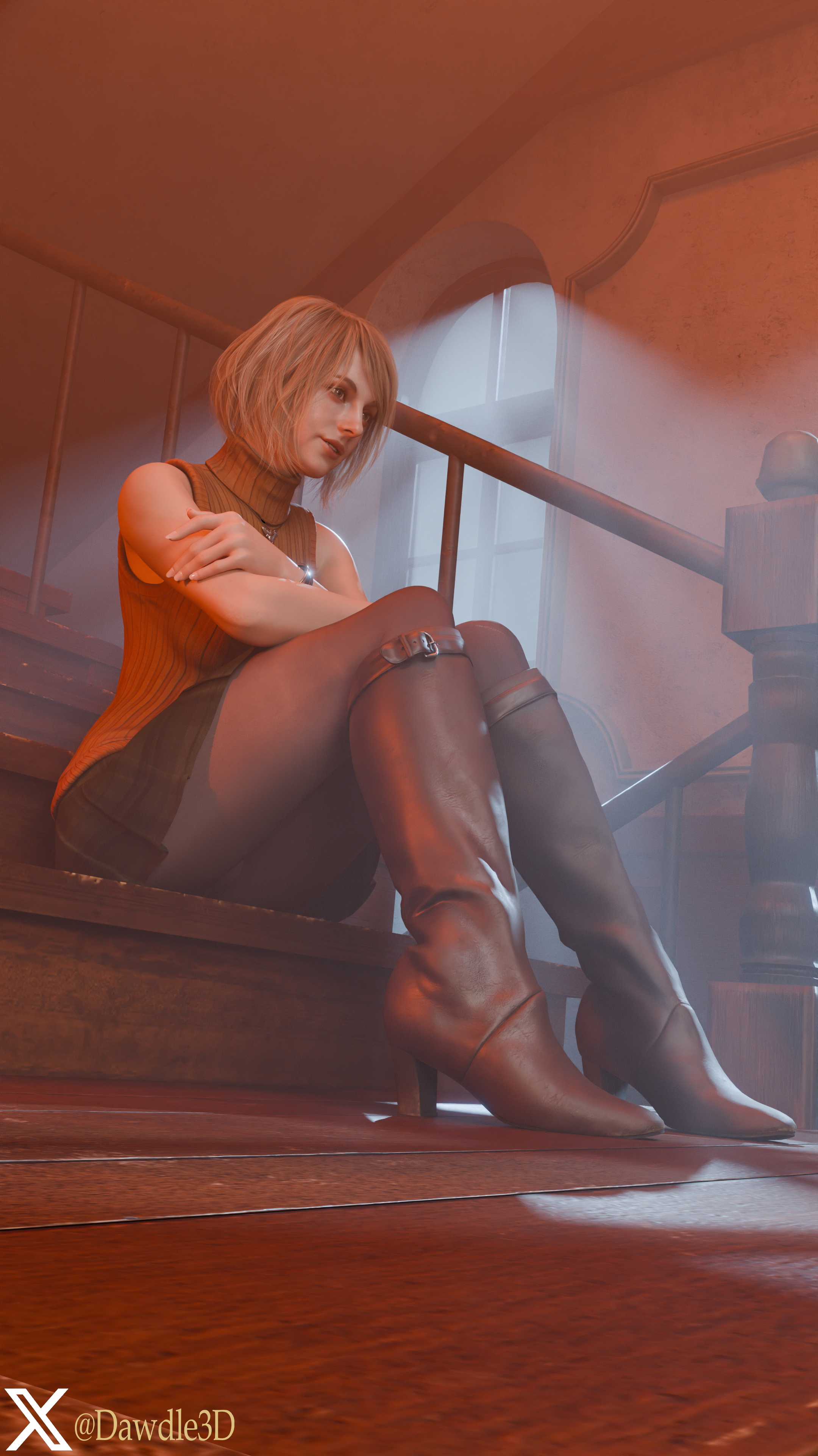 Ashley by the Night Light Resident Evil Resident Evil 4 Remake Ashley Graham 3d Porn Stockings Fishnet Stockings Feet Nude 17