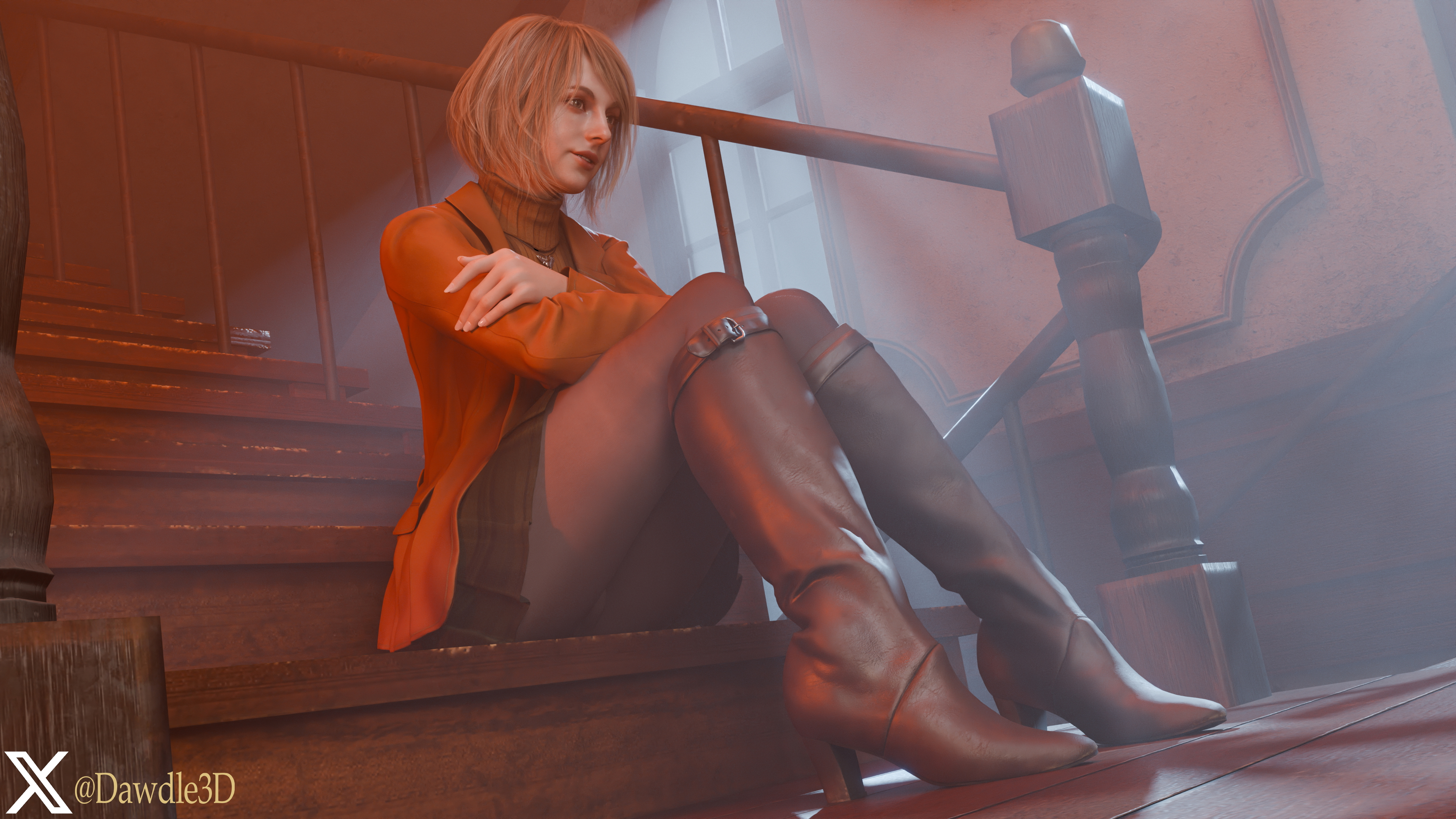 Ashley by the Night Light Resident Evil Resident Evil 4 Remake Ashley Graham 3d Porn Stockings Fishnet Stockings Feet Nude 26