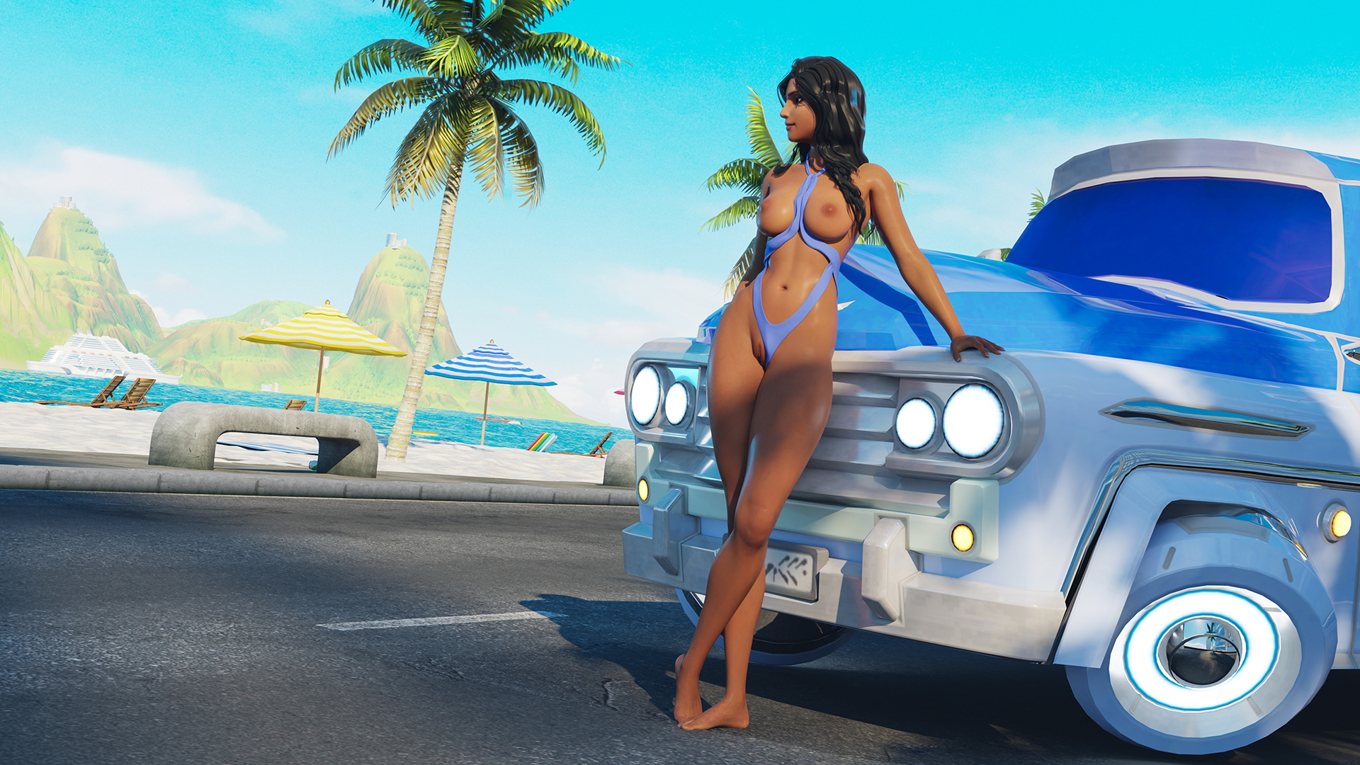 Overwatch Girls Beach Series Overwatch Ashe (overwatch) Ana (Overwatch) Mercy Widowmaker Dva (overwatch) Sombra (overwatch) 