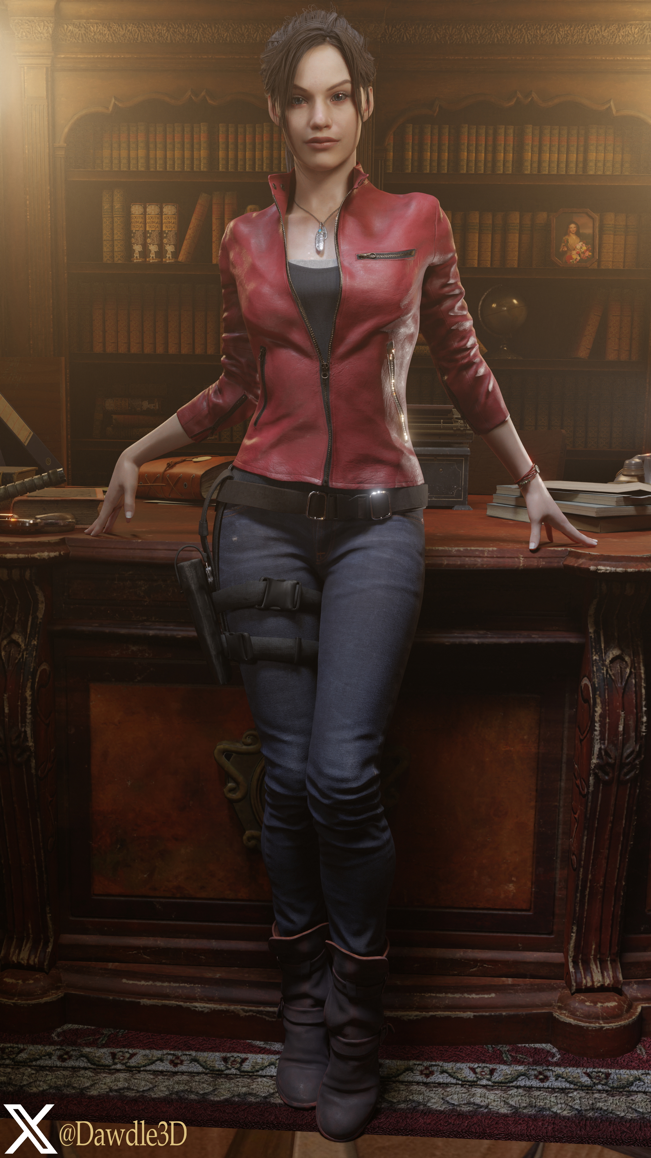 Claire in the Secret Room Resident Evil Resident Evil 2 Remake Claire Redfield 3d Porn Bikini Nude 2