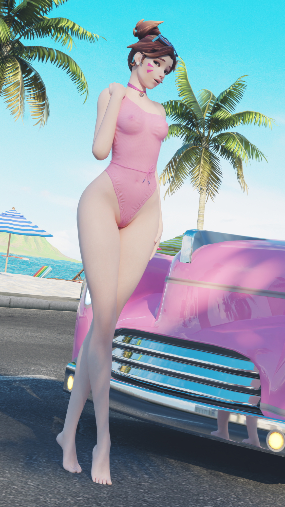 Overwatch Girls Beach Series Overwatch Ashe (overwatch) Ana (Overwatch) Mercy Widowmaker Dva (overwatch) Sombra (overwatch)  6
