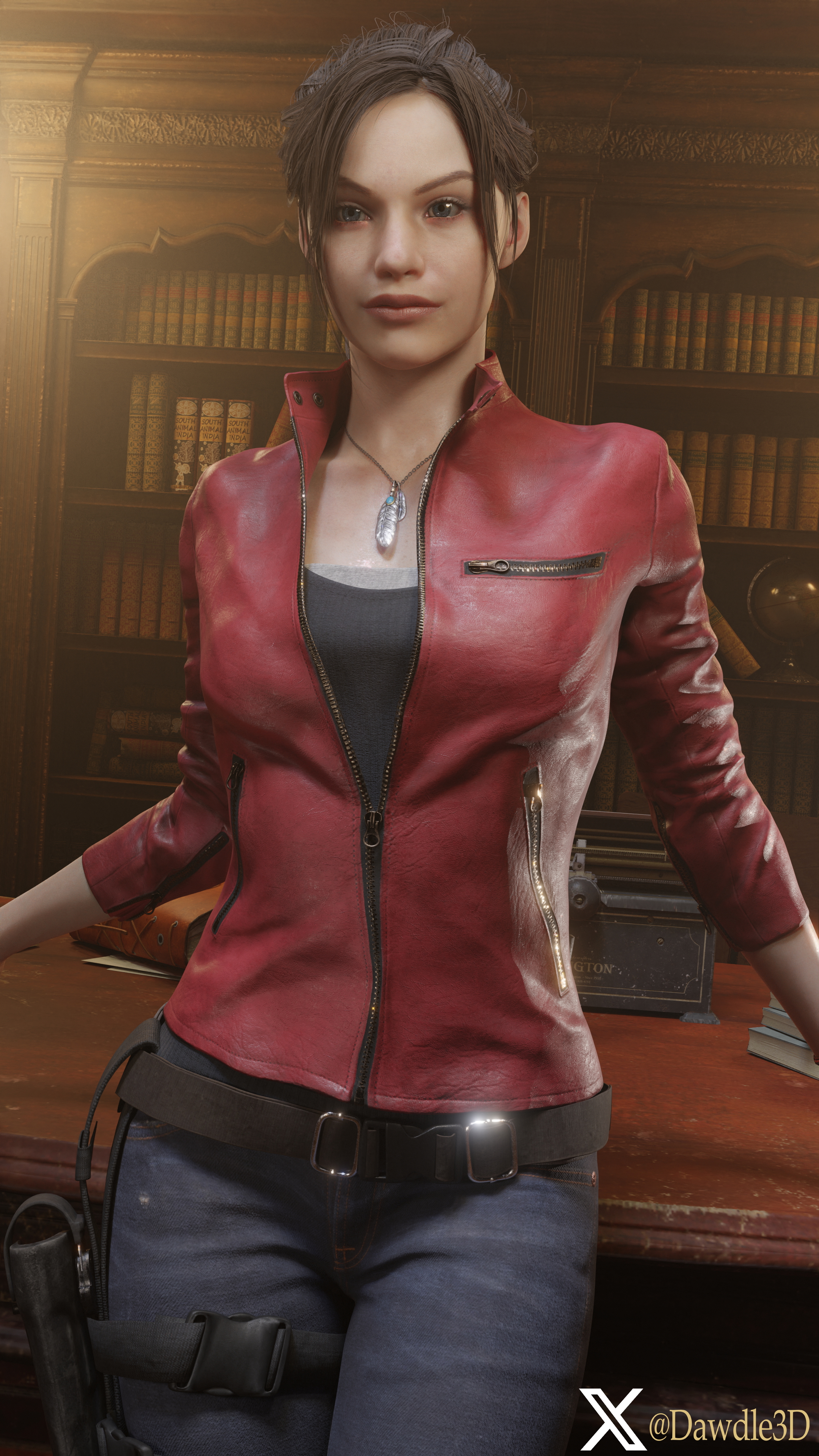 Claire in the Secret Room Resident Evil Resident Evil 2 Remake Claire Redfield 3d Porn Bikini Nude 4