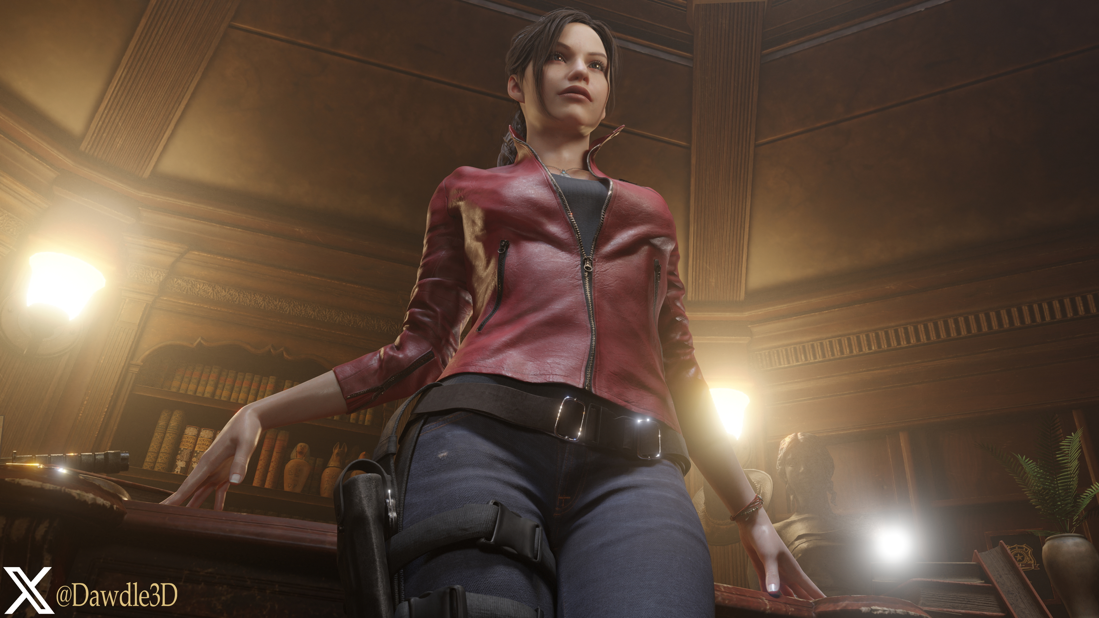 Claire in the Secret Room Resident Evil Resident Evil 2 Remake Claire Redfield 3d Porn Bikini Nude 16