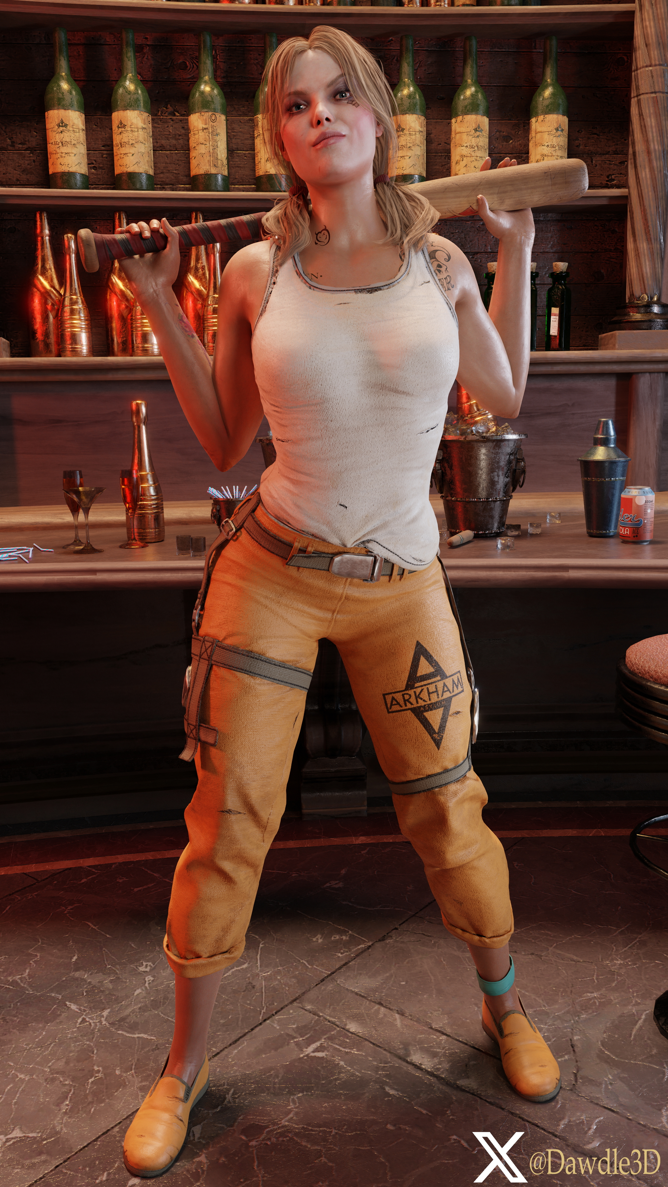 Harley Quinn (KTJL Version) Dc Comics Suicide Squad Harley Quinn 3d Porn Tattoo Tattoos Nude 2