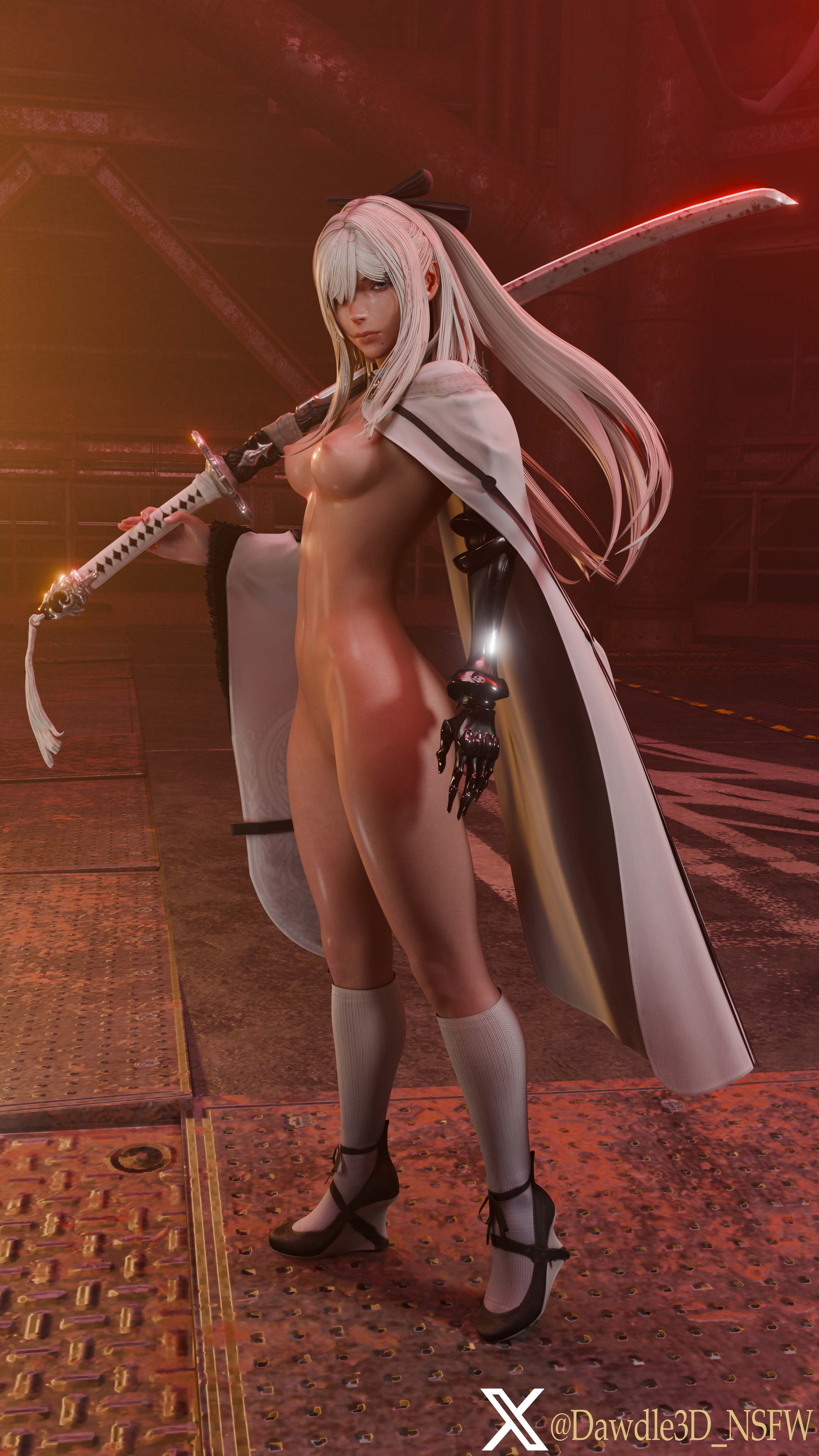 YoRHa 2B as Zero Nier Automata 2b Yorha2b Yorha 2b Drakengard 3 Zero Drakengard 3d Porn High Heels Nude