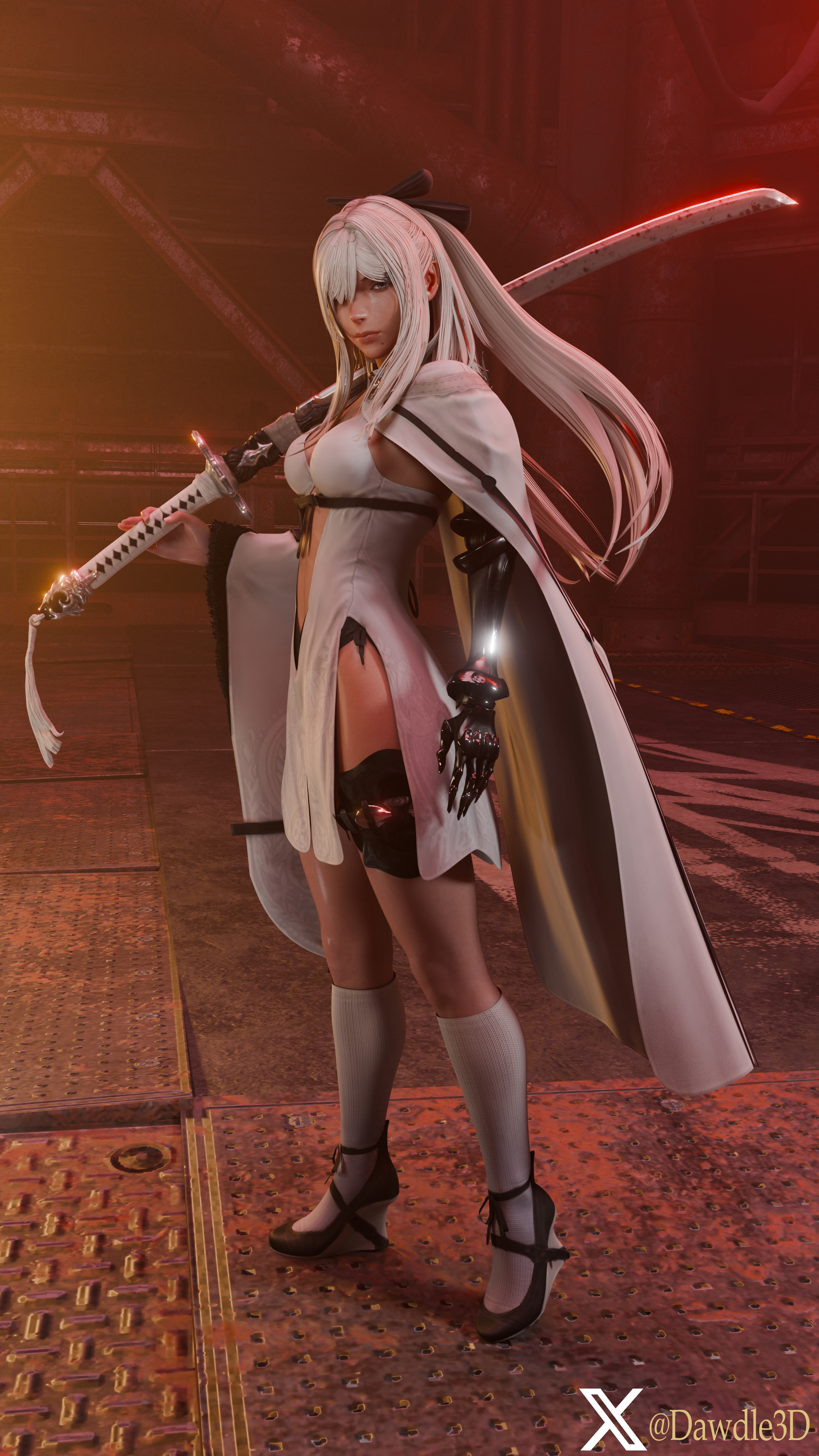 YoRHa 2B as Zero Nier Automata 2b Yorha2b Yorha 2b Drakengard 3 Zero Drakengard 3d Porn High Heels Nude 2